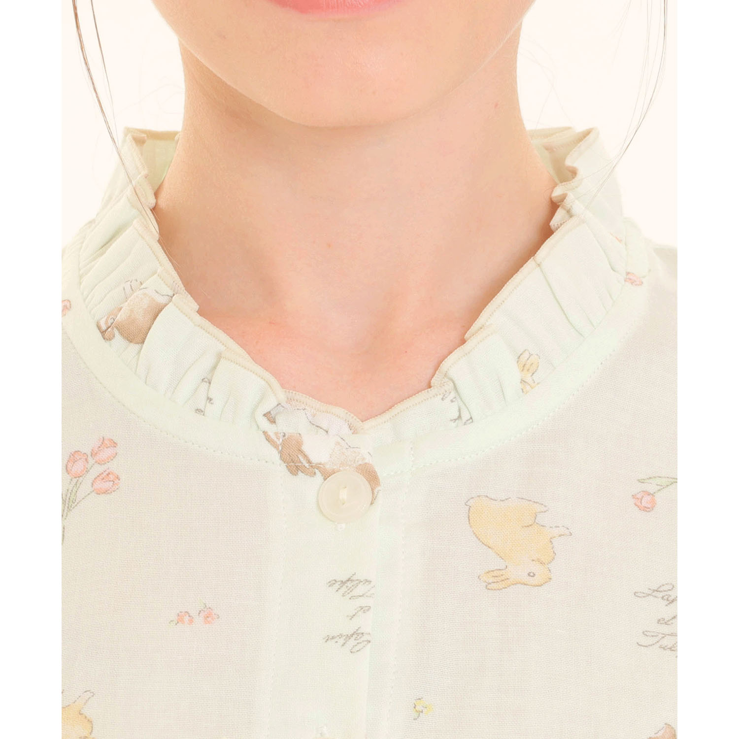 Narue ダブルガーゼプティラパンフリルパジャマ - 画像19