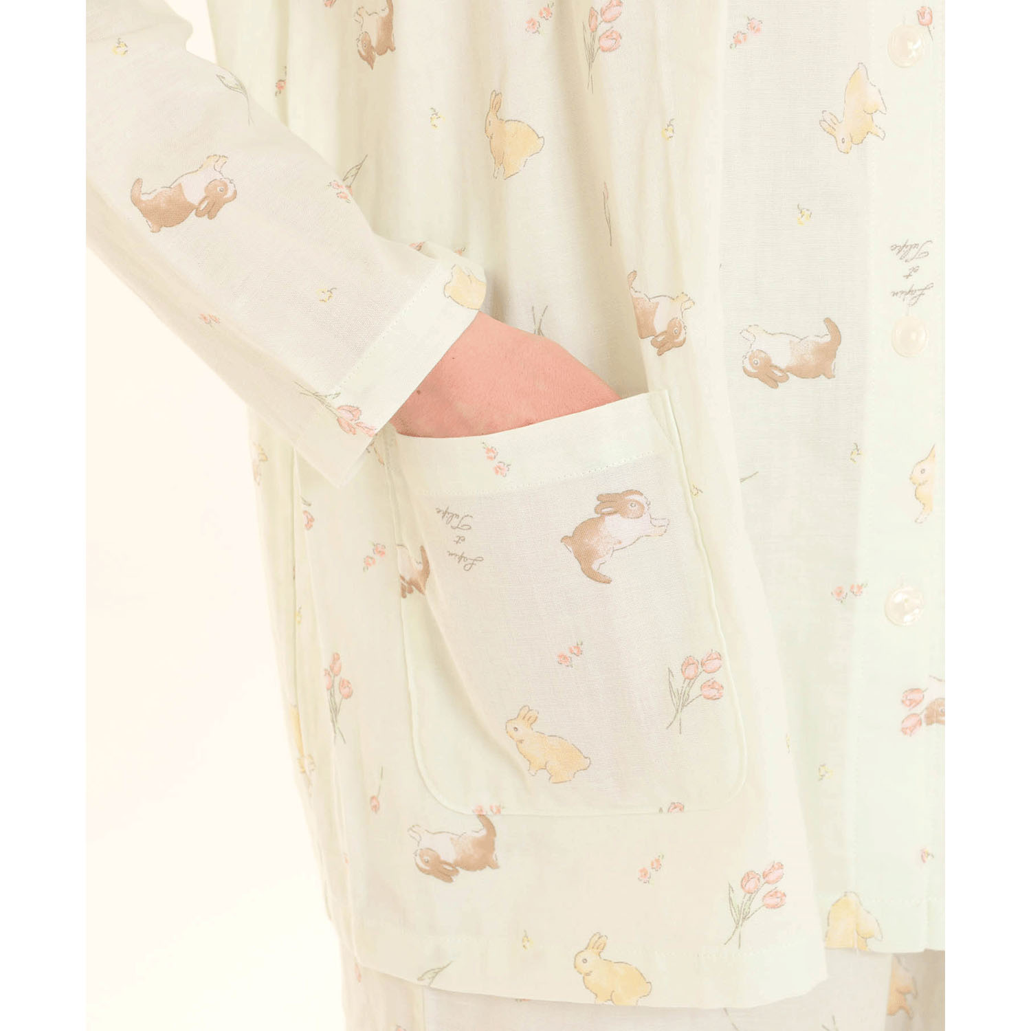 Narue ダブルガーゼプティラパンフリルパジャマ - 画像21