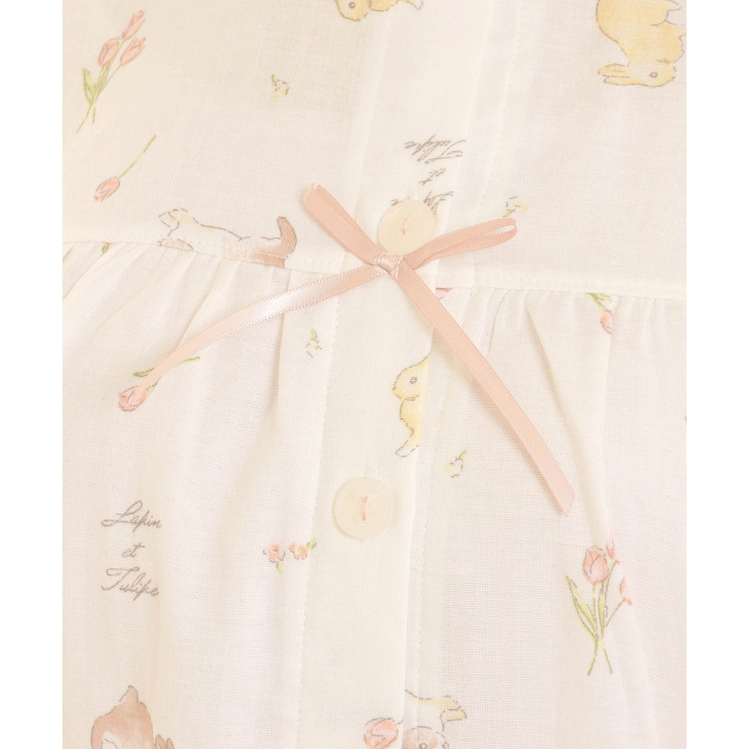 Narue ダブルガーゼプティラパンフリルパジャマ - 画像5