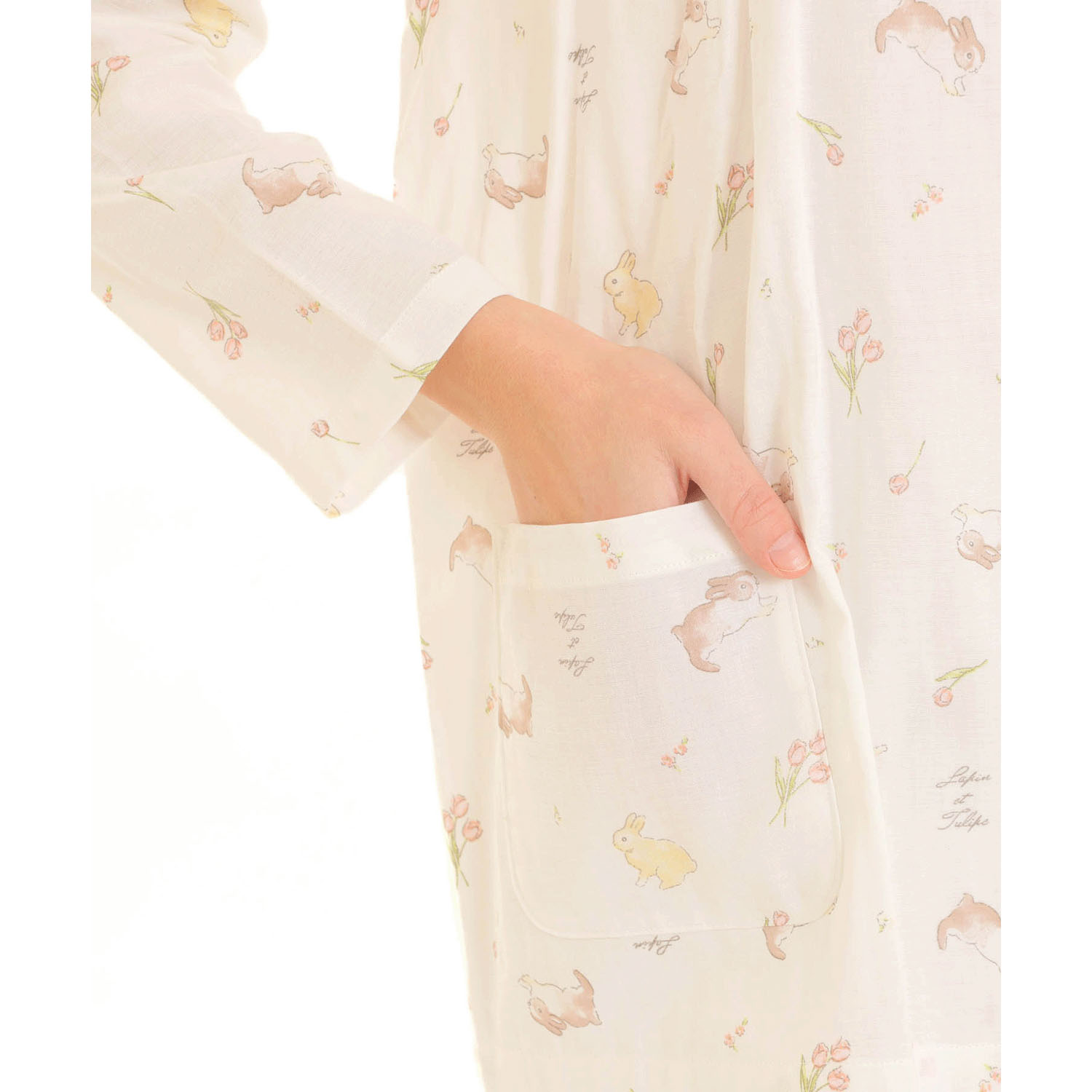 Narue ダブルガーゼプティラパンフリルパジャマ - 画像7