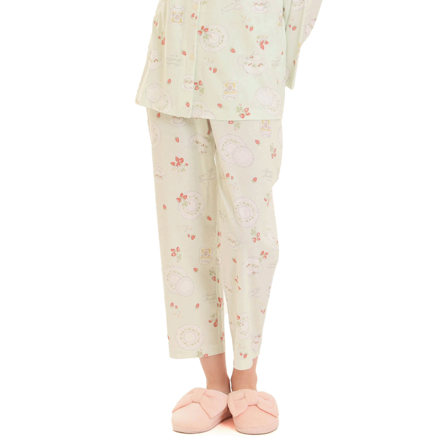 Narue 天竺ストロベリーカトラリーシャツパジャマ - 画像13