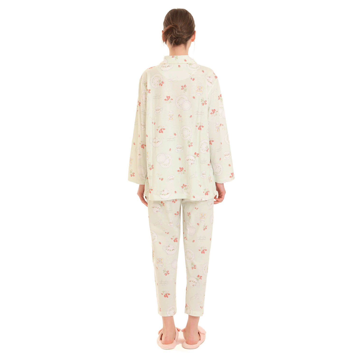 Narue 天竺ストロベリーカトラリーシャツパジャマ - 画像14