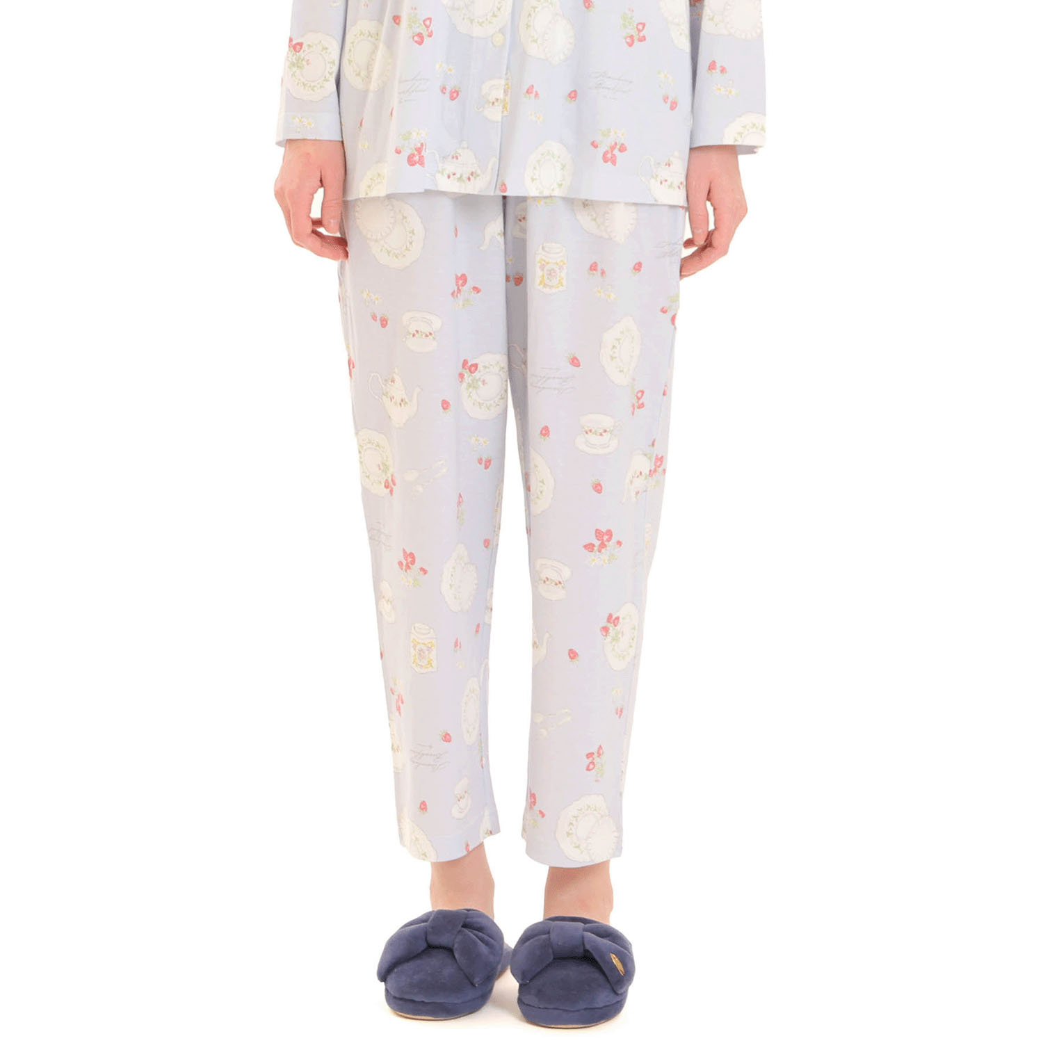 Narue 天竺ストロベリーカトラリーシャツパジャマ - 画像20