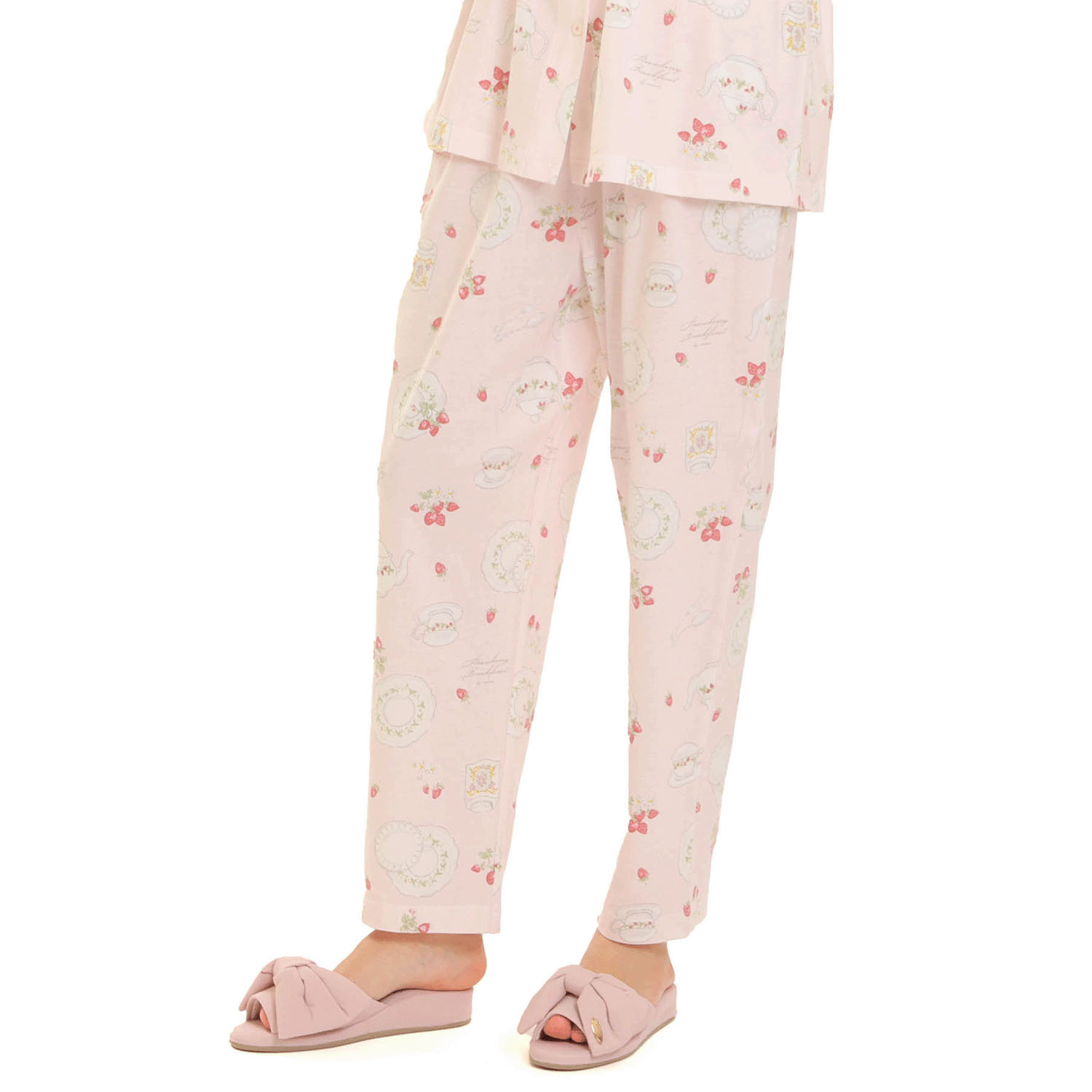 Narue 天竺ストロベリーカトラリーシャツパジャマ - 画像6