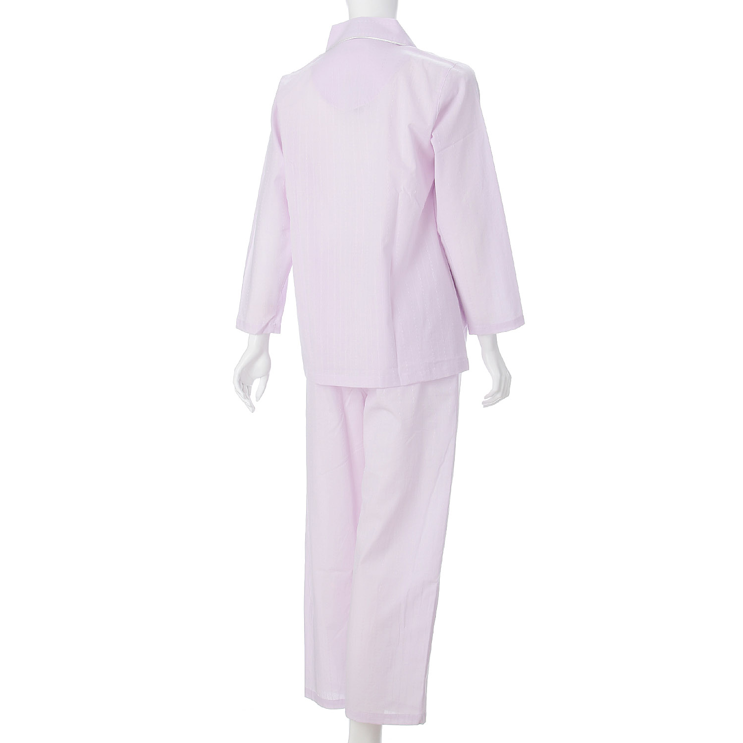 婦人 綿ドビーストライプ パジャマ - 画像3