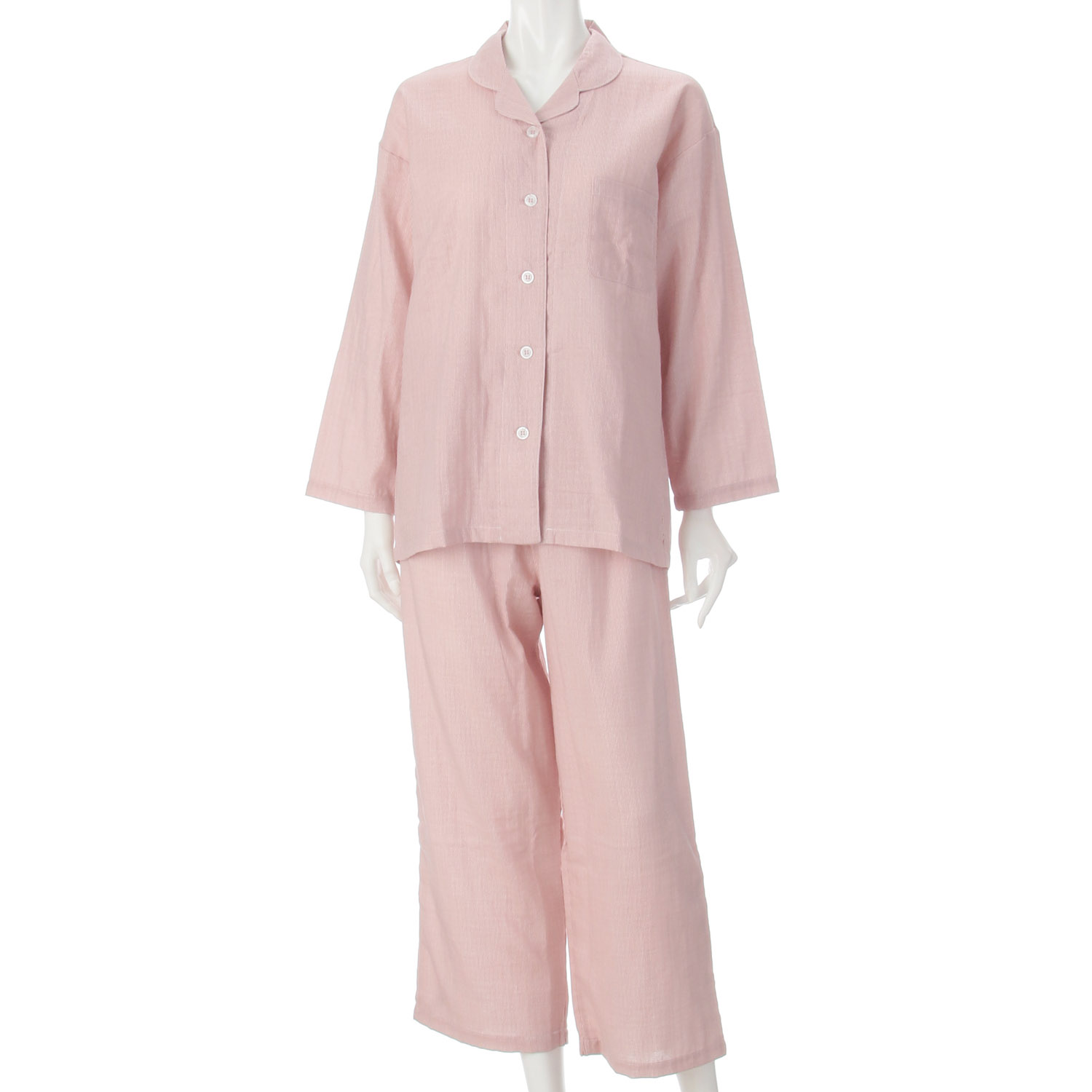 GUNZE アセドロン 改質レーヨン 婦人 長袖長パンツパジャマ