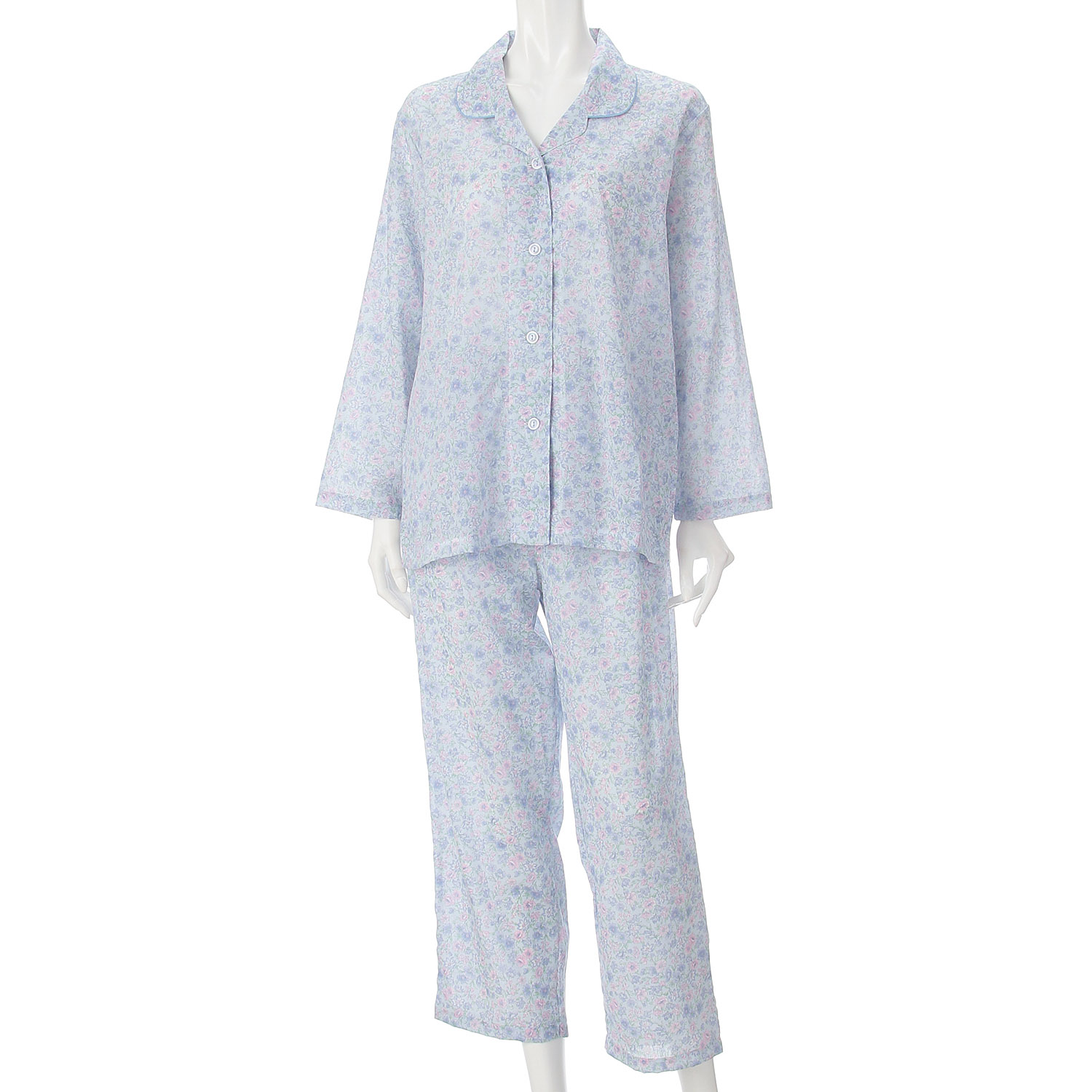 GUNZE COOL PLUS 背中メッシュ 長袖長パンツパジャマ - 画像2