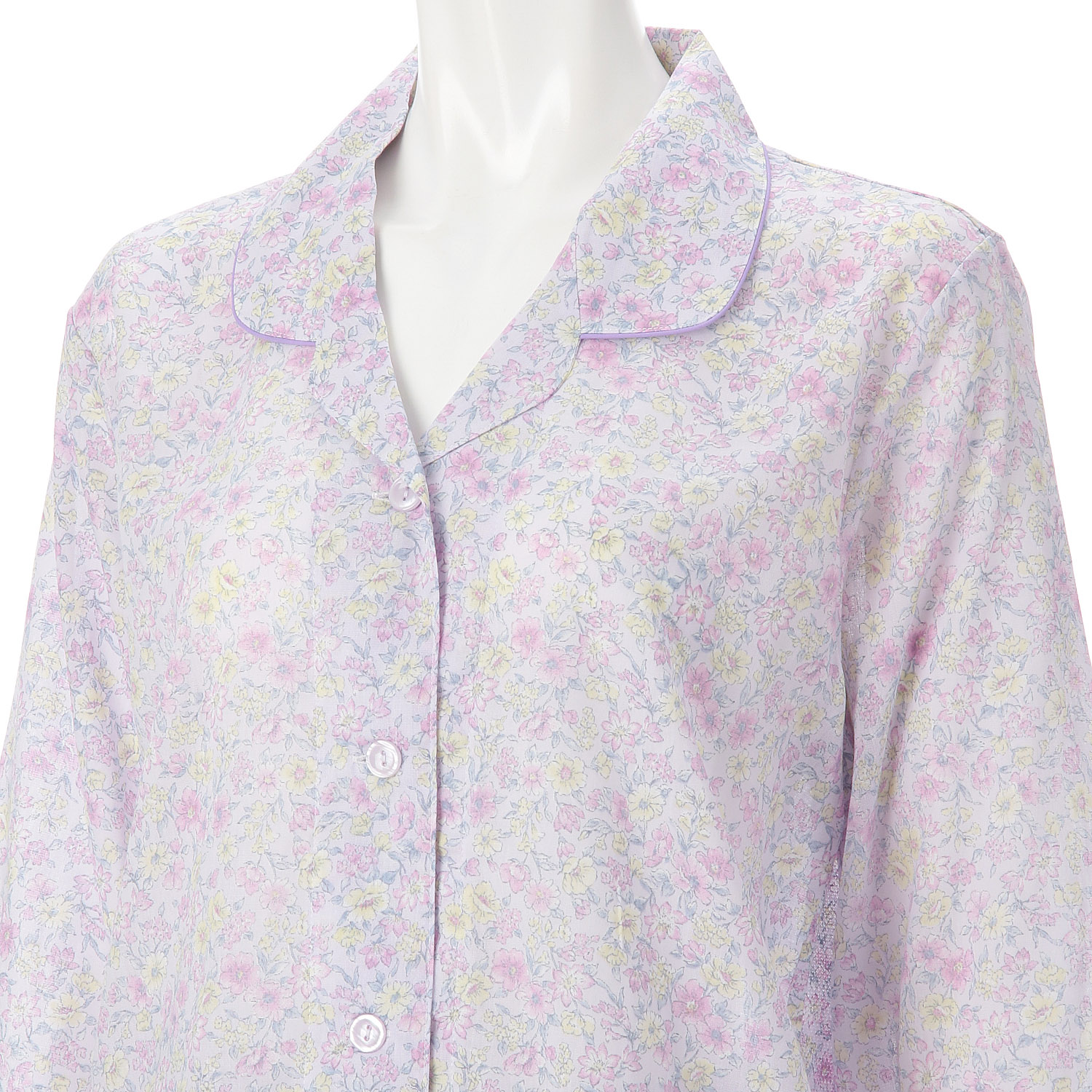 GUNZE COOL PLUS 背中メッシュ 長袖長パンツパジャマ - 画像5