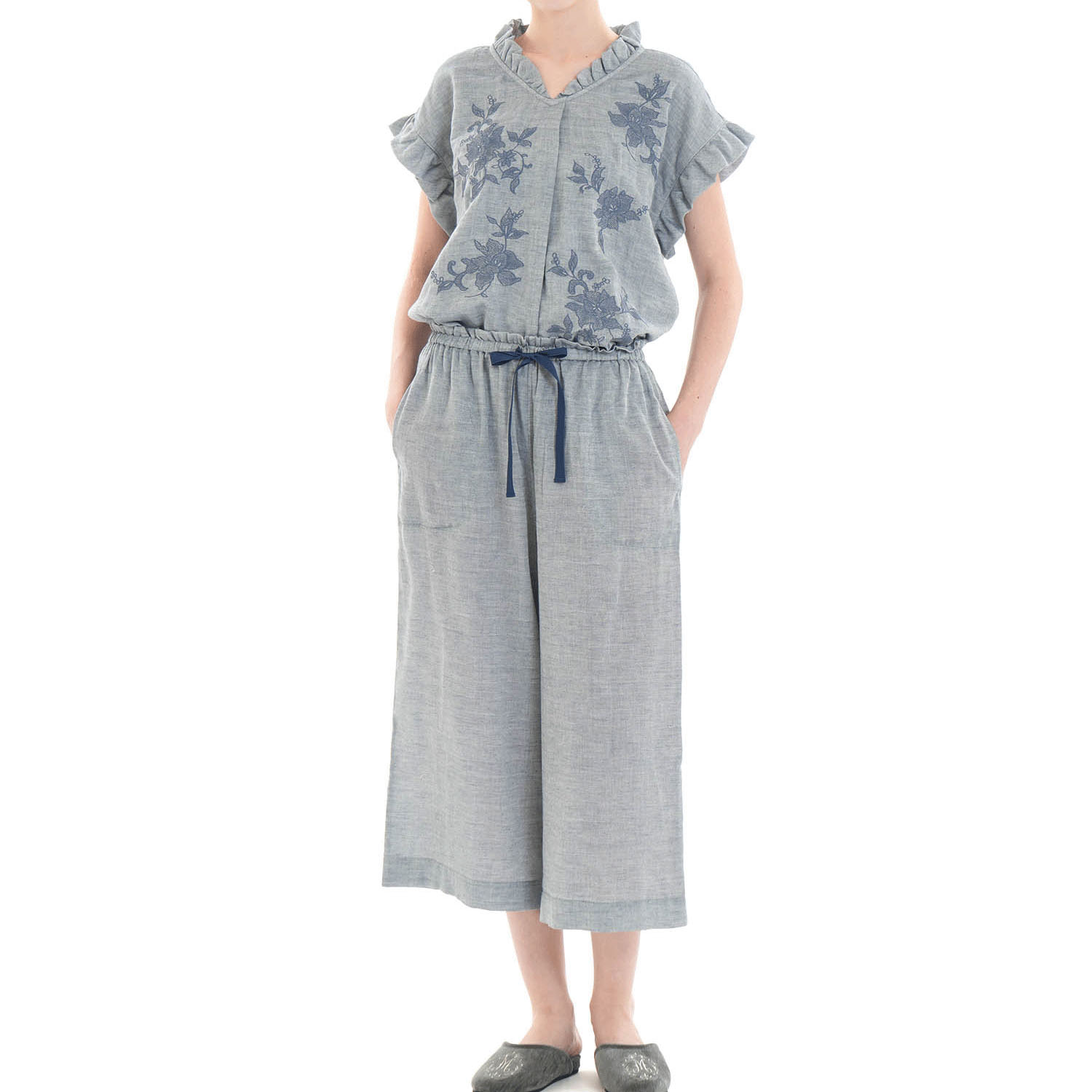 Narue 50／ダブルガーゼシャンブレープラージュセットアップ - 画像12