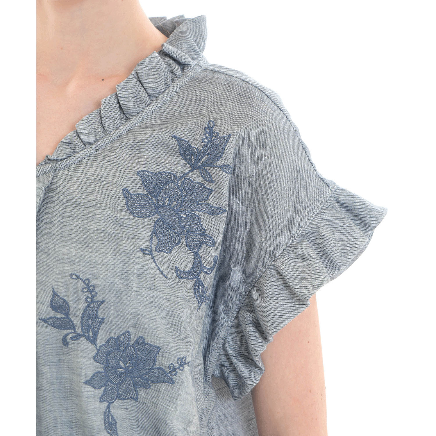 Narue 50／ダブルガーゼシャンブレープラージュセットアップ - 画像14