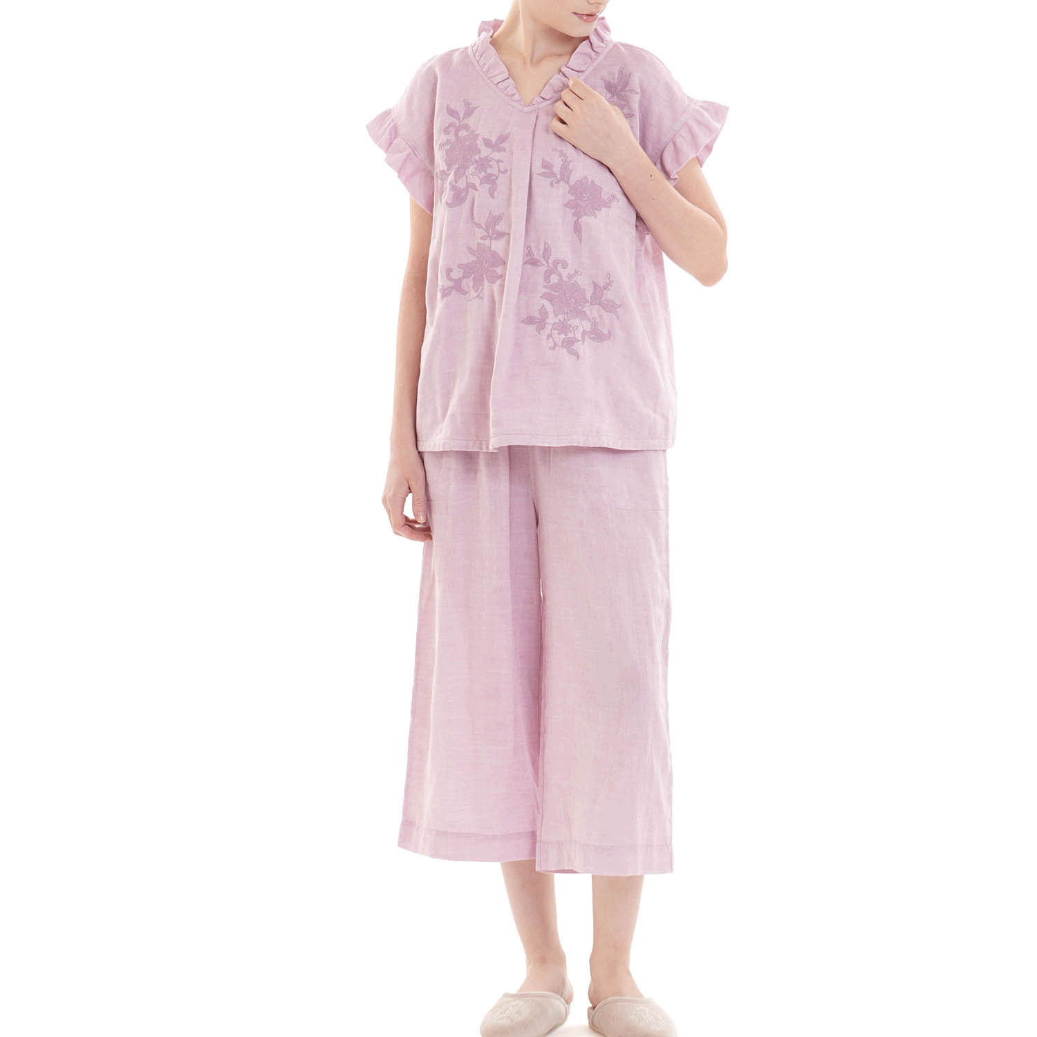 Narue 50／ダブルガーゼシャンブレープラージュセットアップ - 画像20