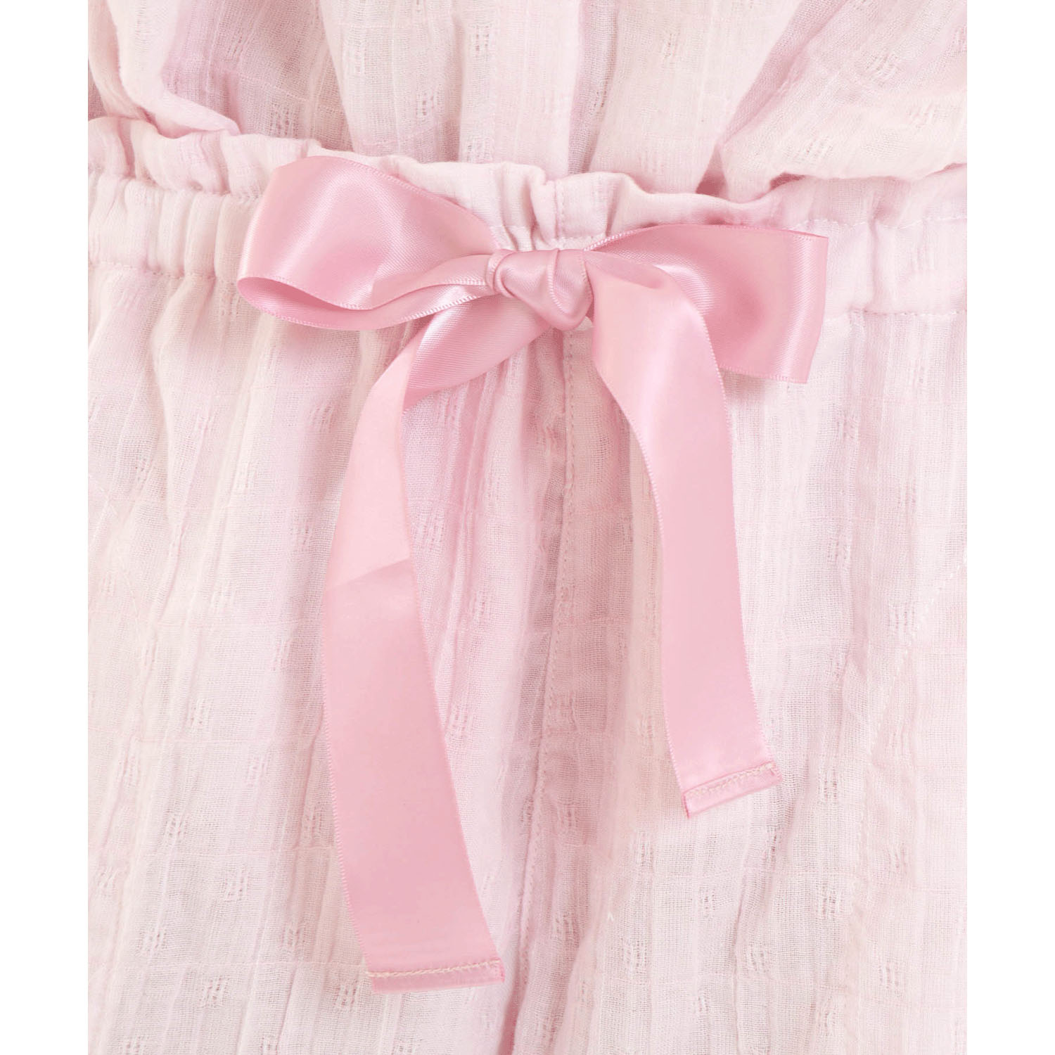 Narue シャーリング表ジャガードストライプ＆シャンブレーフリルパジャマ - 画像16