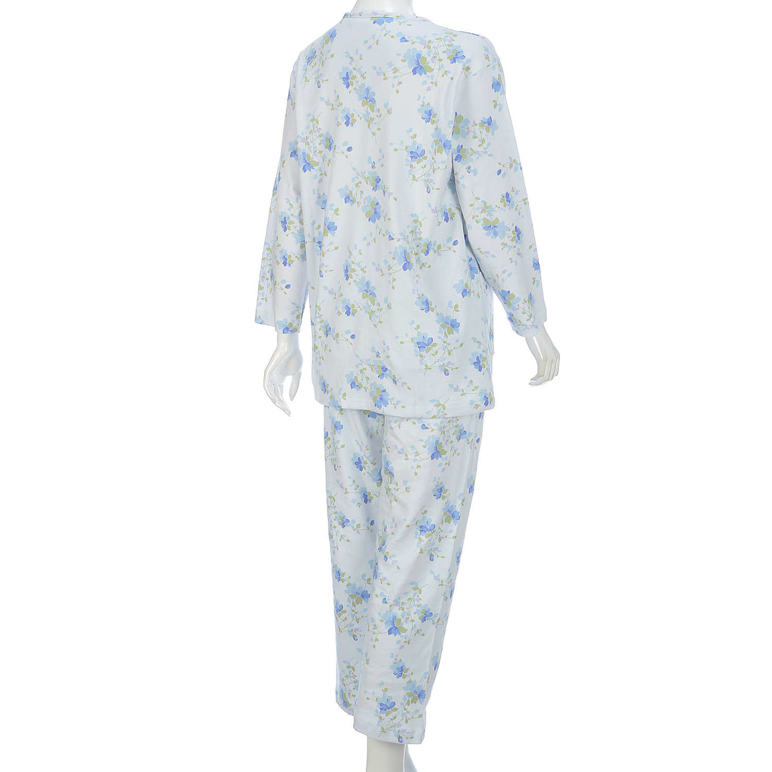 婦人綿100％スムースパジャマS、M、L 日本製 - 画像3