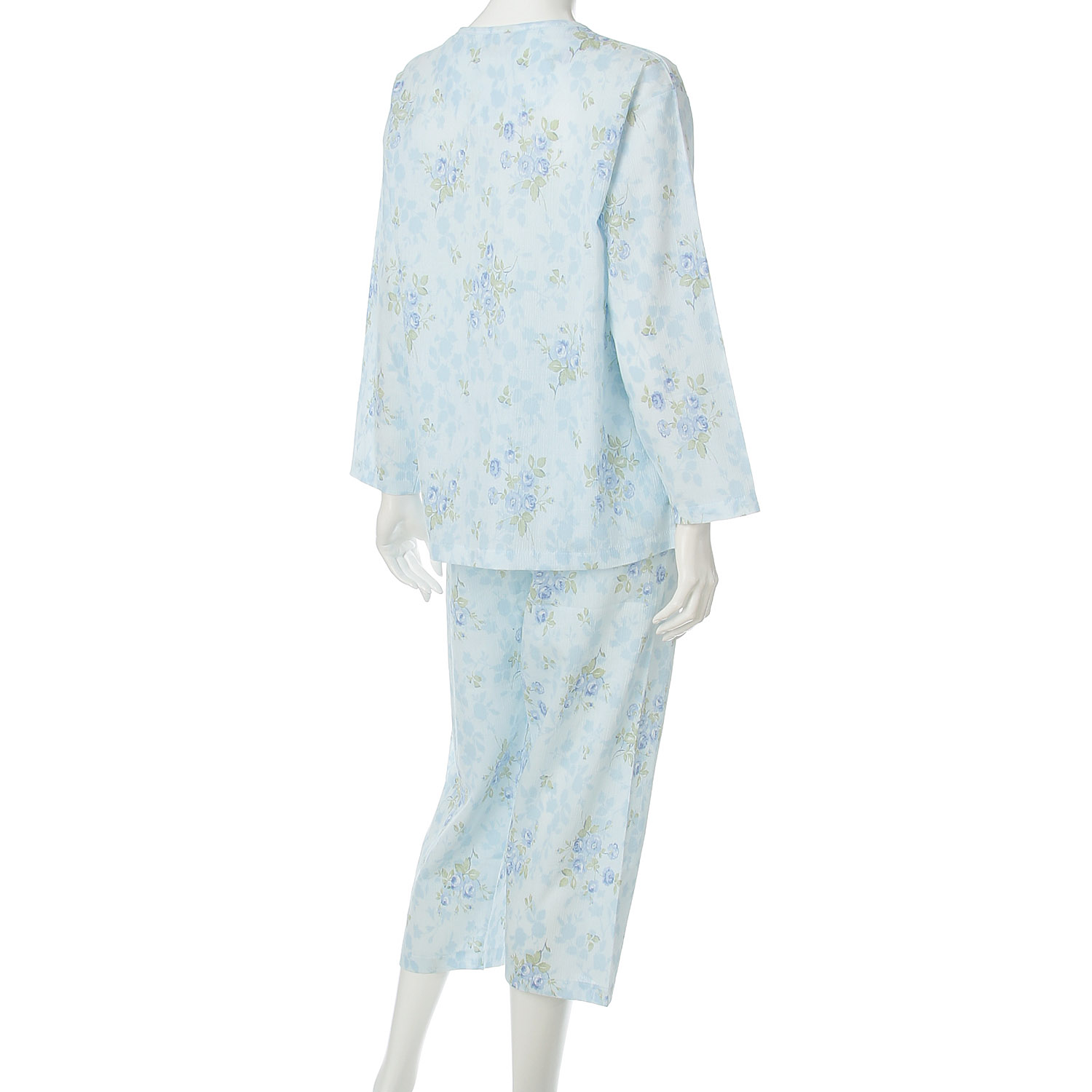 婦人楊柳全開長袖パジャマ プチサイズ - 画像4