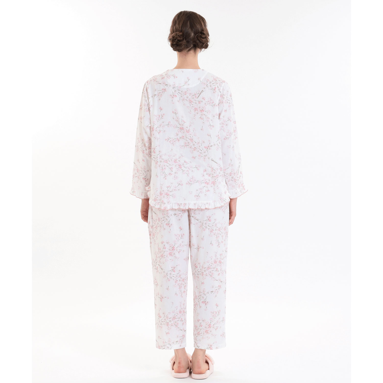 Narue 50／Wガーゼチェリーブロッサムパジャマ - 画像7