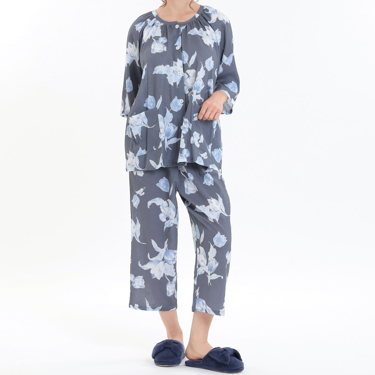 Narue 高島ちぢみチューリップベールパジャマ - 画像6