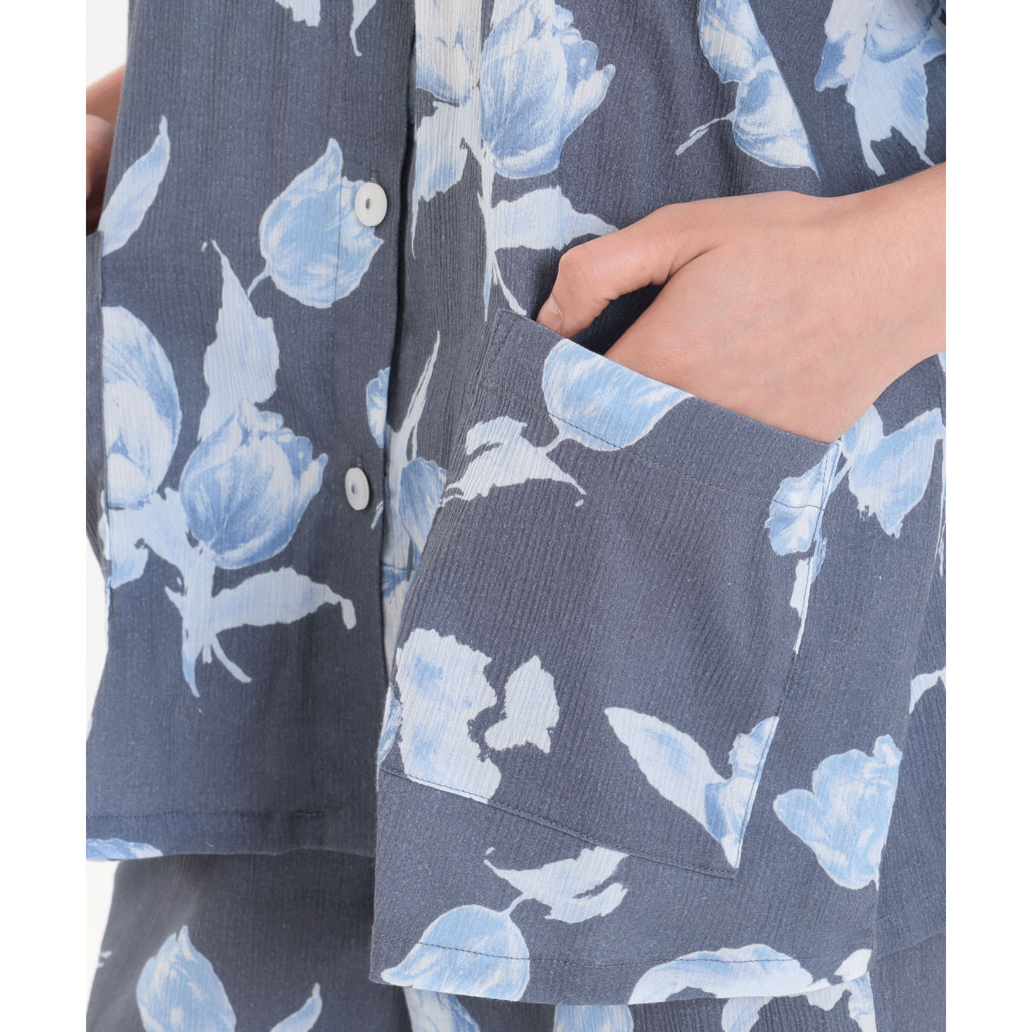 Narue 高島ちぢみチューリップベールパジャマ - 画像8