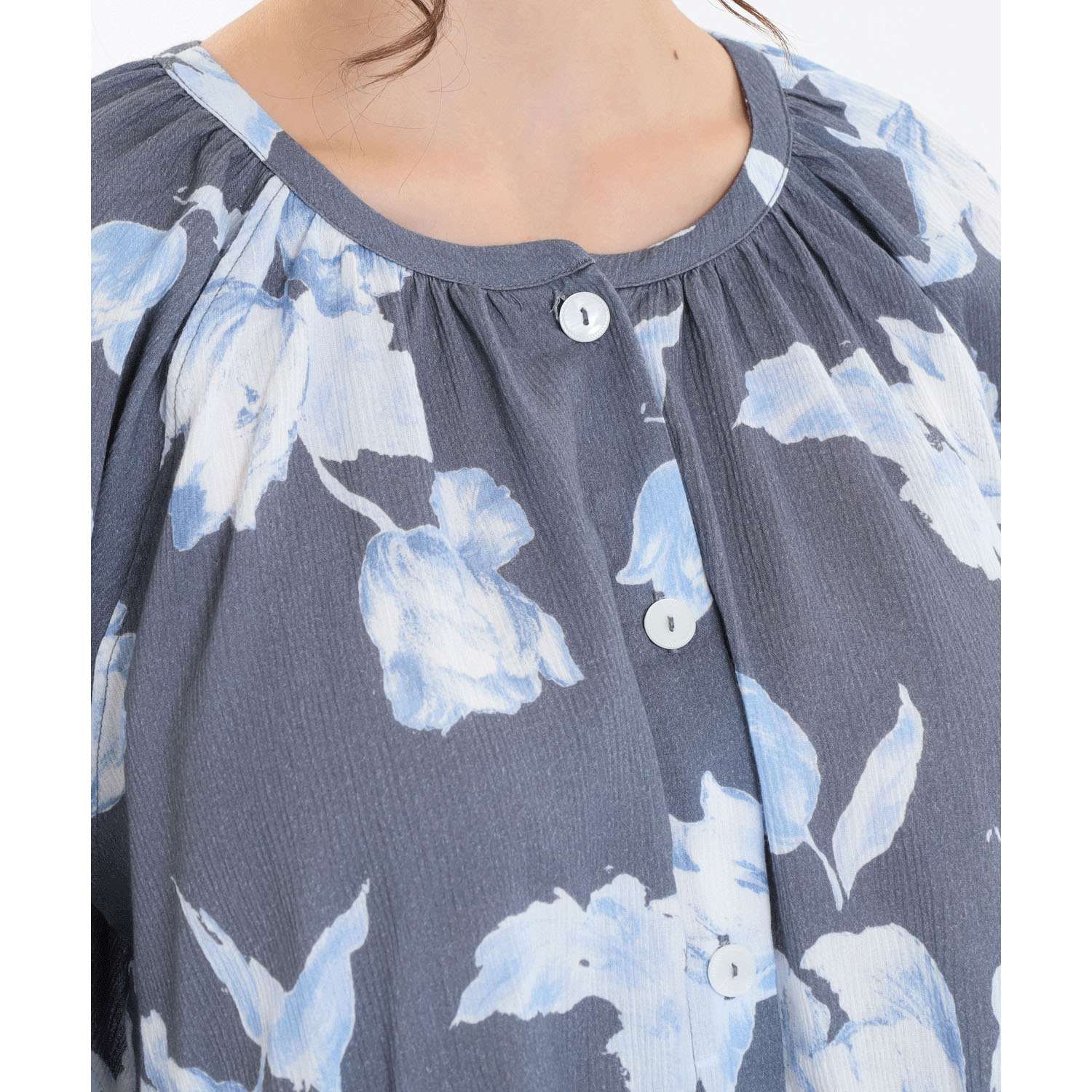 Narue 高島ちぢみチューリップベールパジャマ - 画像9