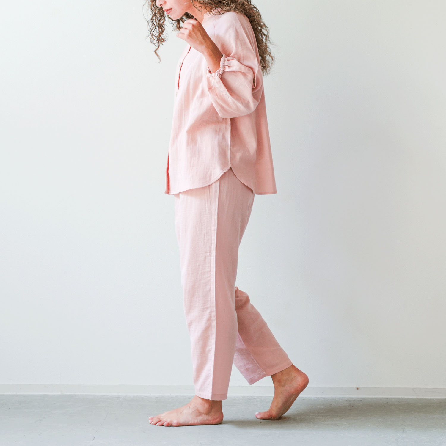 着る保湿クリーム ギャザーボリューム袖7分袖パジャマ - 画像4