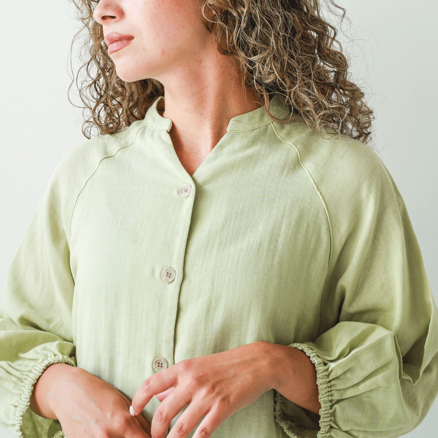 着る保湿クリーム ギャザーボリューム袖7分袖パジャマ - 画像10