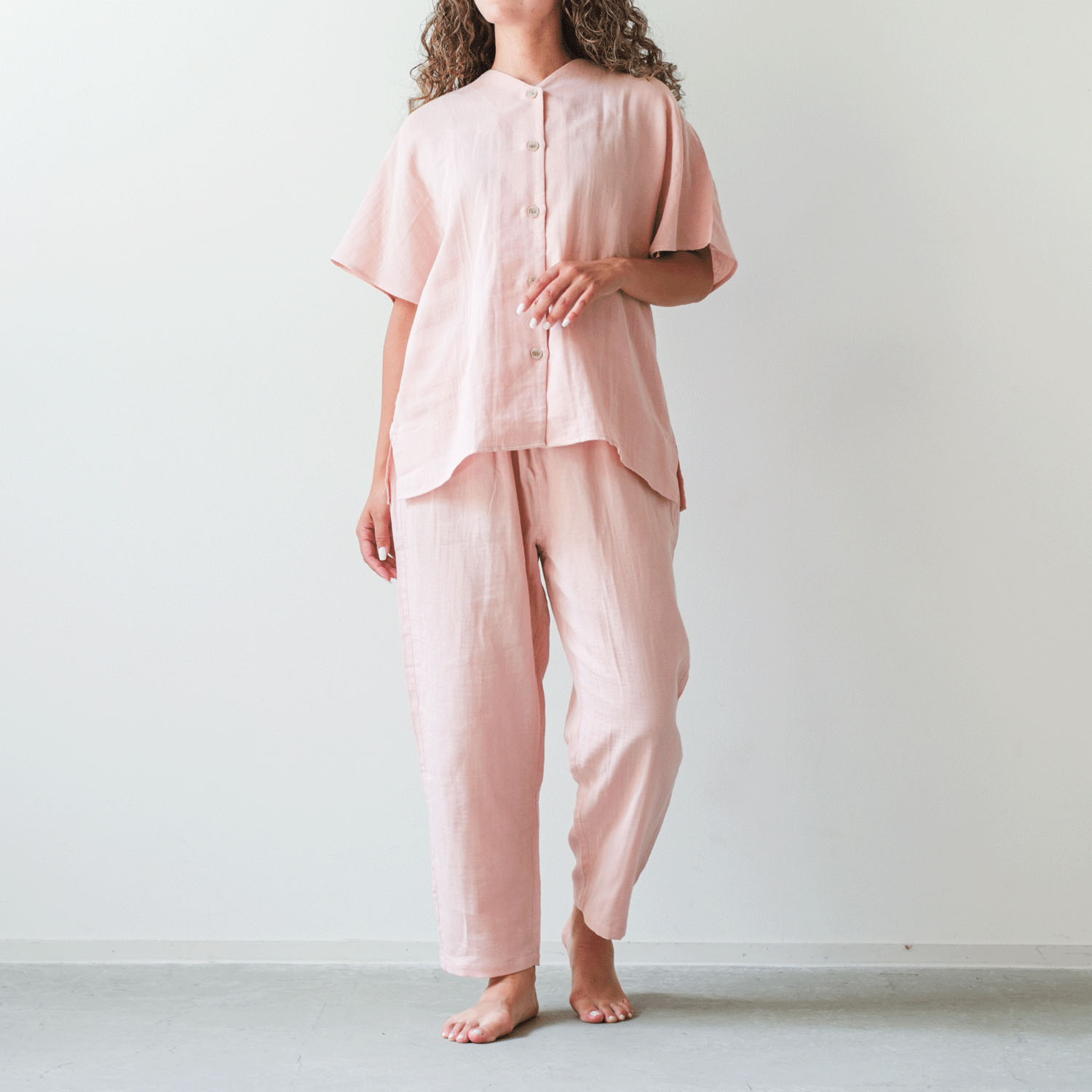 着る保湿クリーム ライトスクエア半袖パジャマ - 画像2