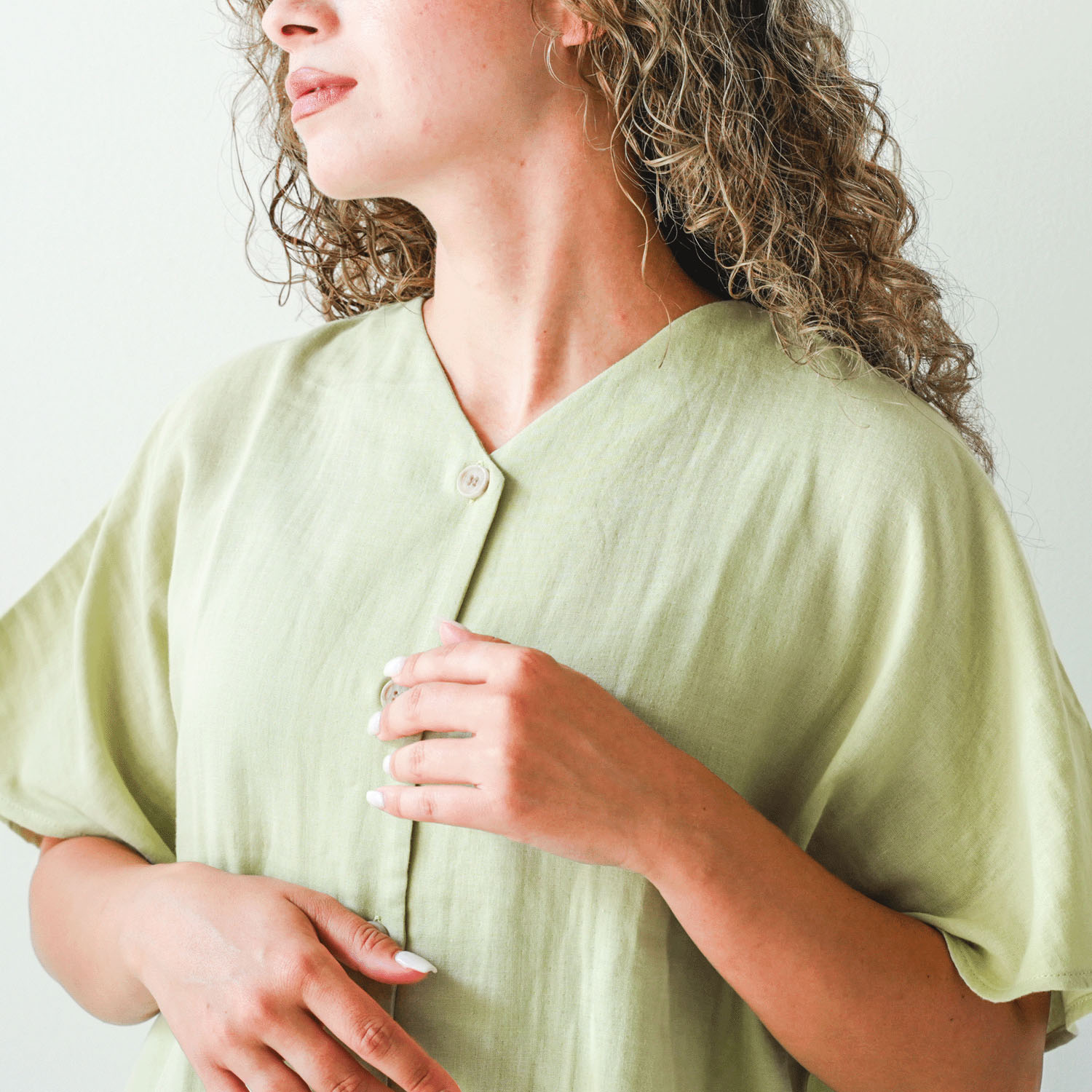 着る保湿クリーム ライトスクエア半袖パジャマ - 画像11