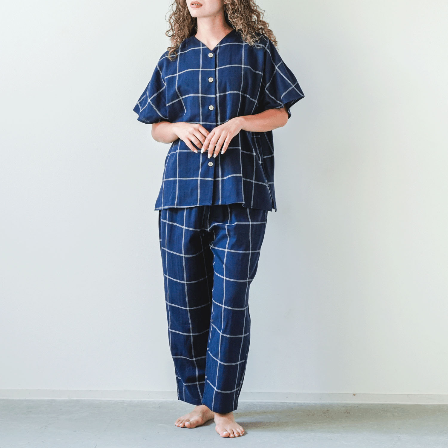 着る保湿クリーム ライトスクエア半袖パジャマ - 画像14