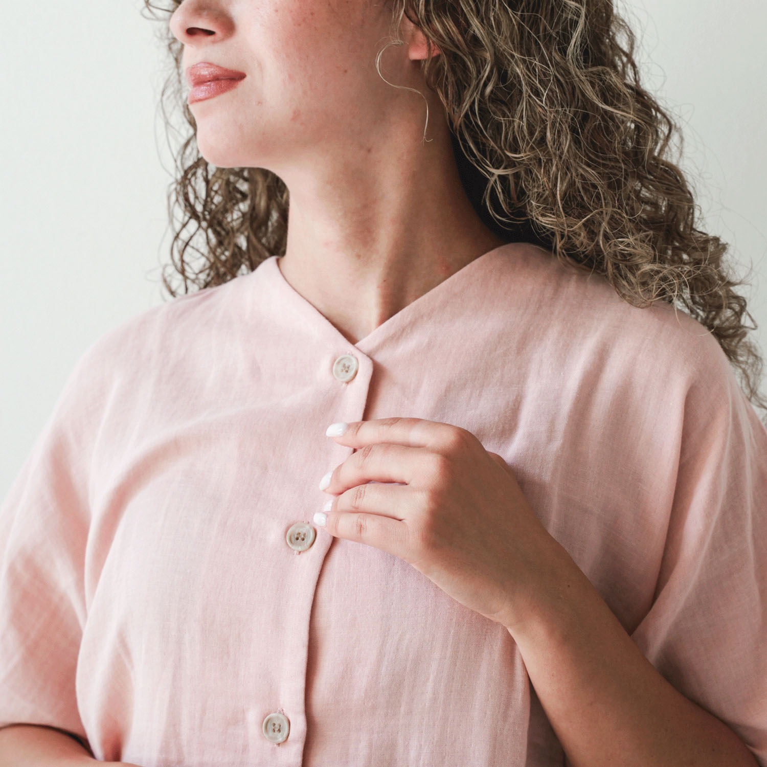 着る保湿クリーム ライトスクエア半袖パジャマ - 画像6