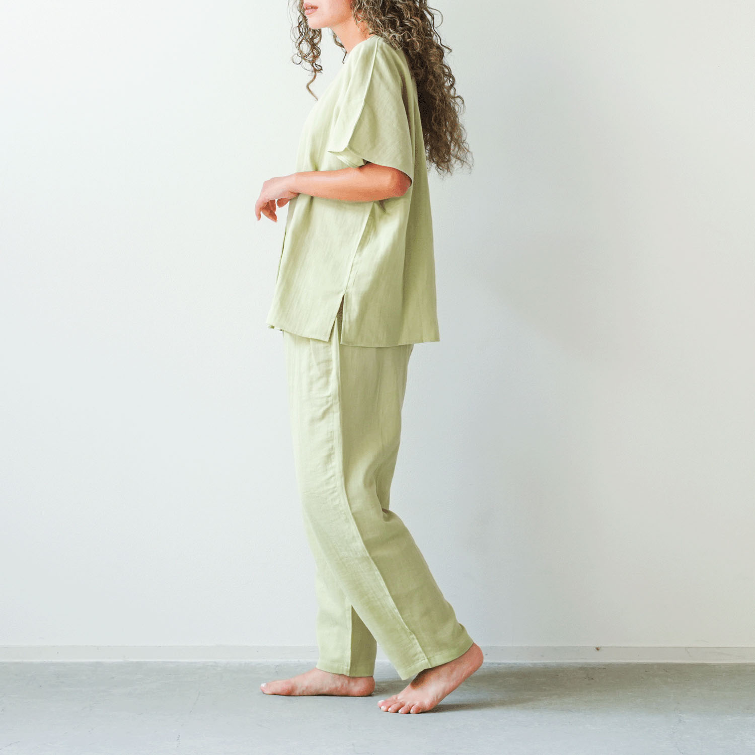 着る保湿クリーム ライトスクエア半袖パジャマ - 画像9