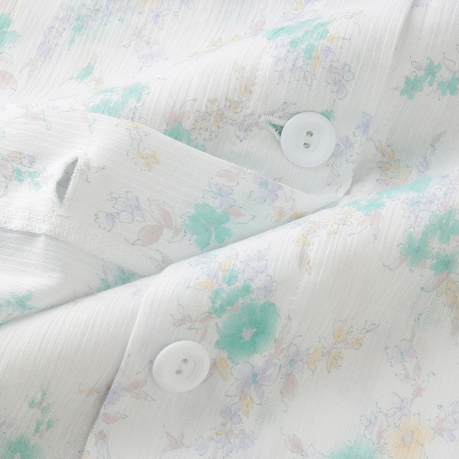 GUNZE 婦人 高島ちぢみ 長袖長パンツパジャマ - 画像5