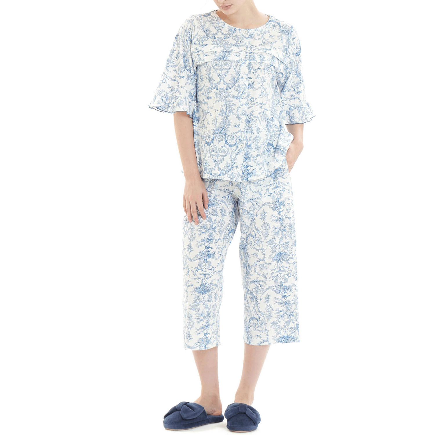 Narue コットン天竺トワルドジュイタックパジャマ - 画像11