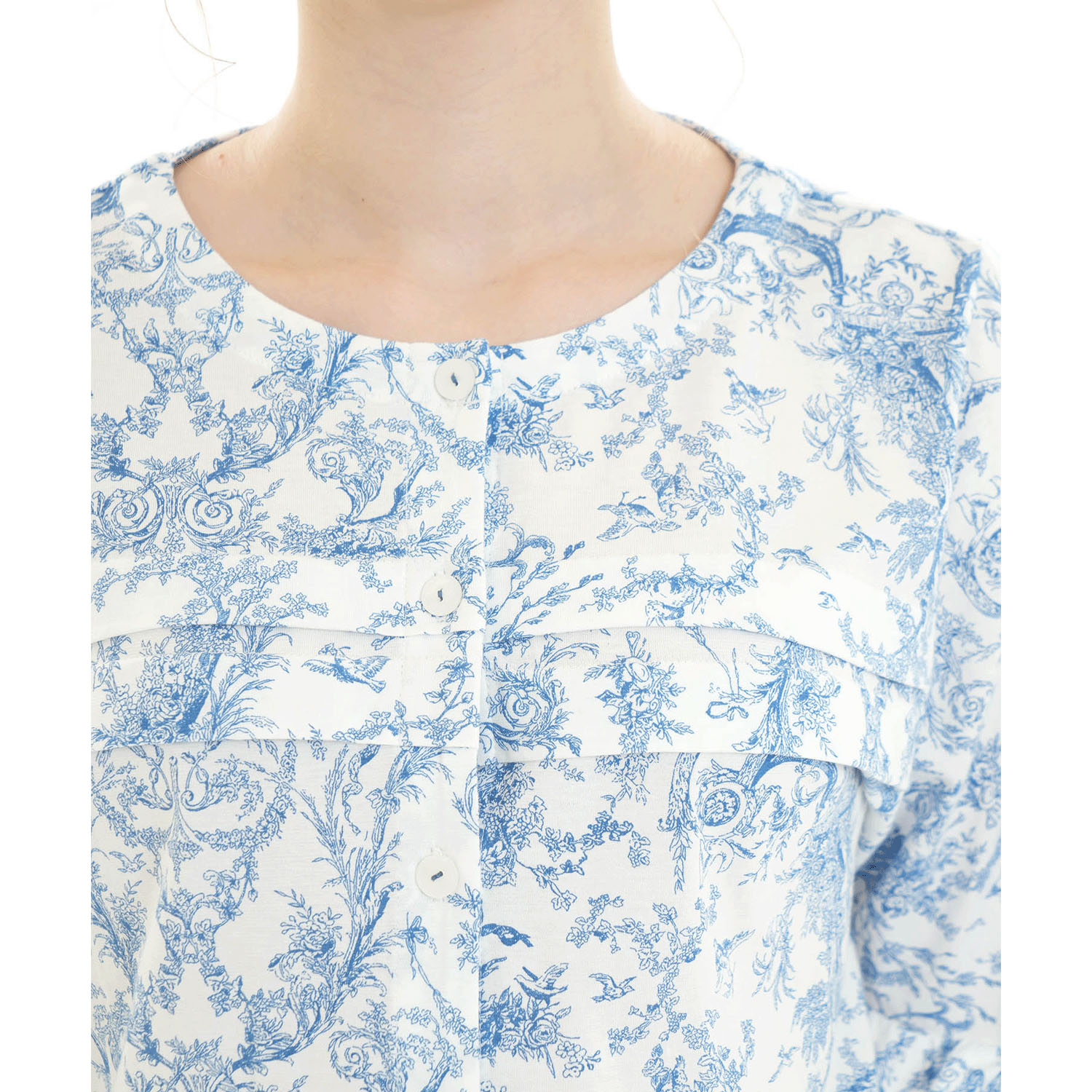 Narue コットン天竺トワルドジュイタックパジャマ - 画像12