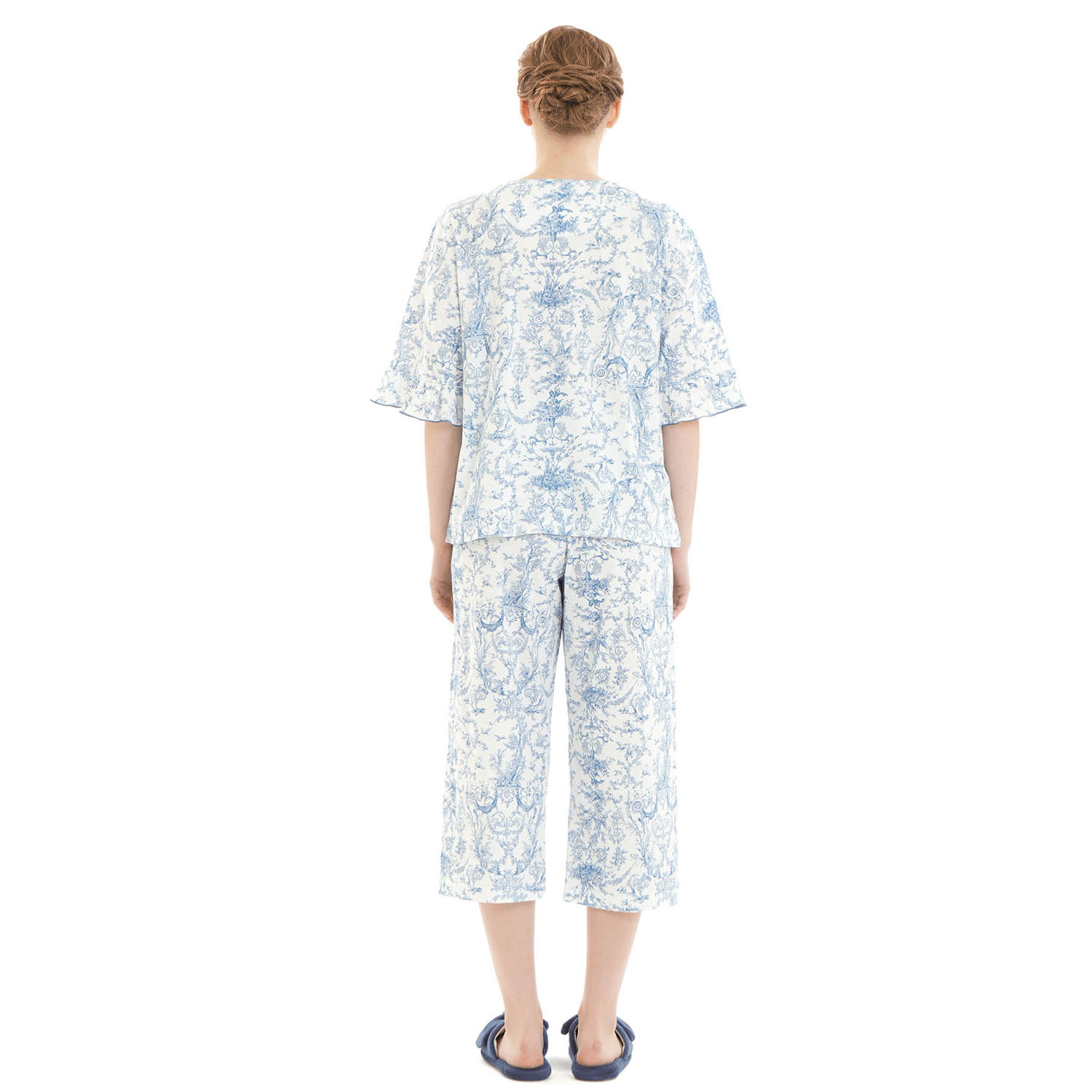 Narue コットン天竺トワルドジュイタックパジャマ - 画像16