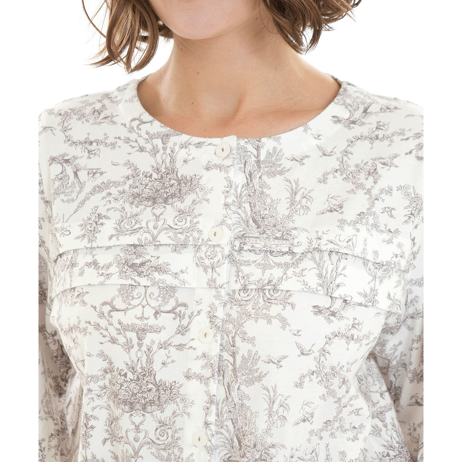 Narue コットン天竺トワルドジュイタックパジャマ - 画像4