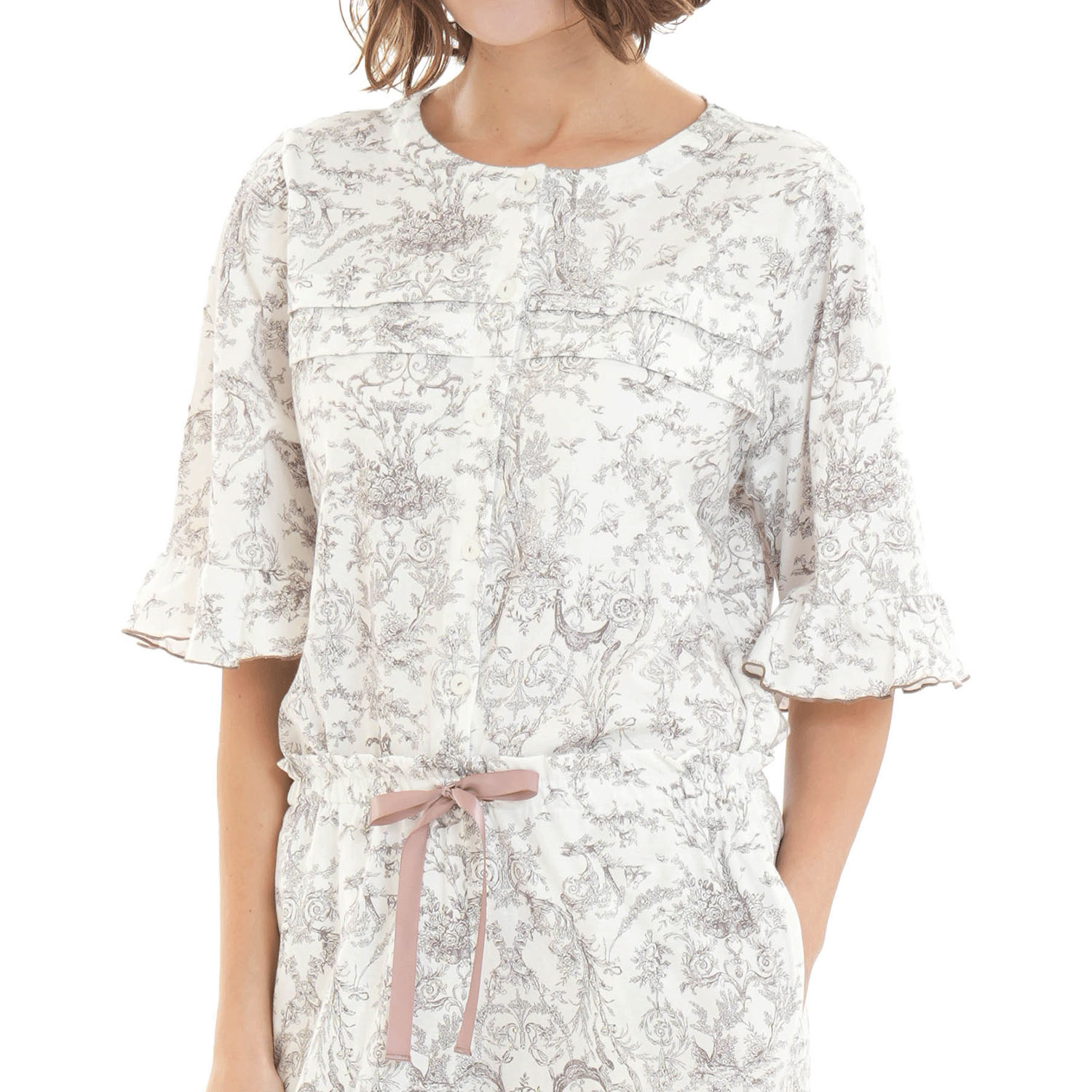 Narue コットン天竺トワルドジュイタックパジャマ