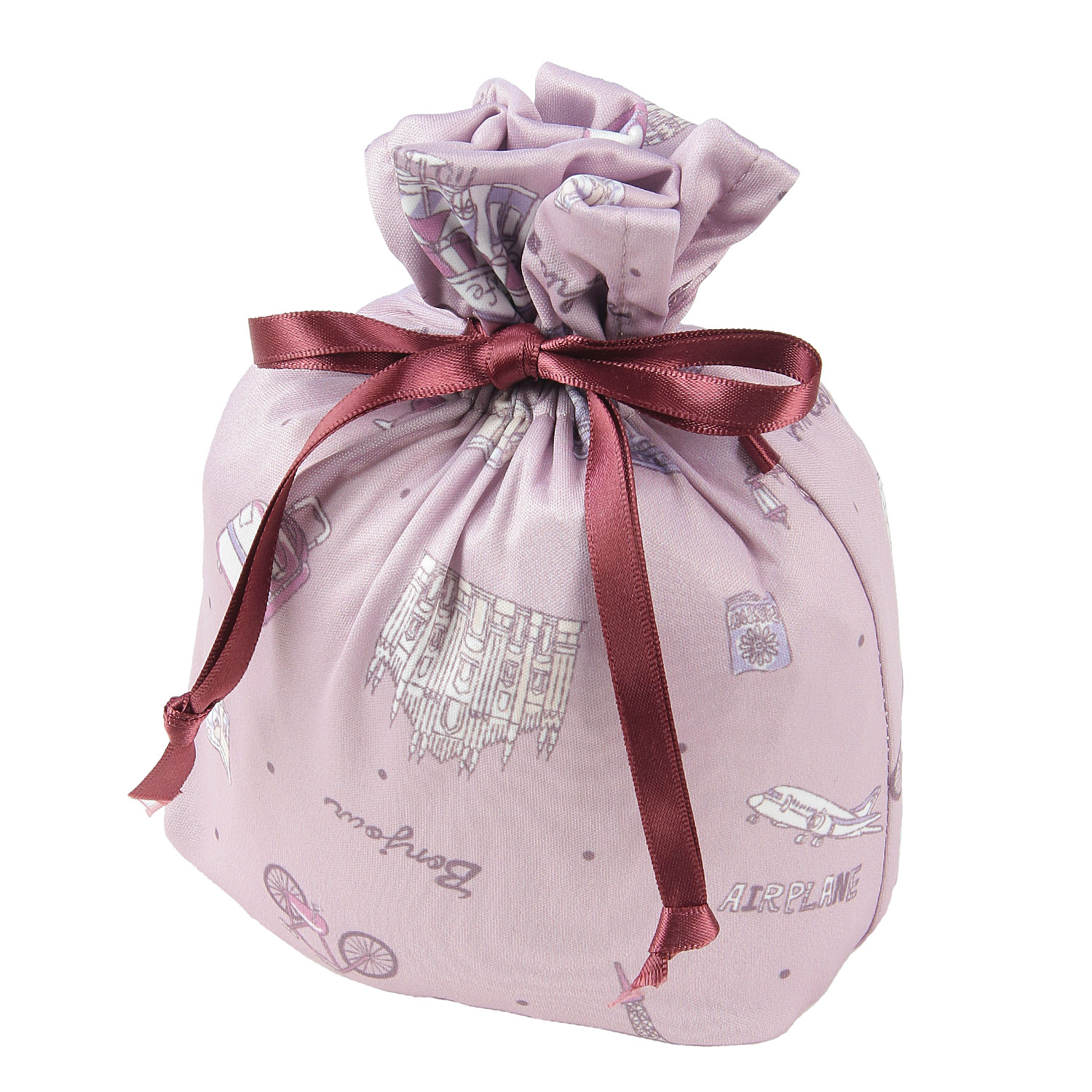 ジョワイユニュイ ポーチ付 携帯パジャマ Tスーツ トラベルドット - 画像5