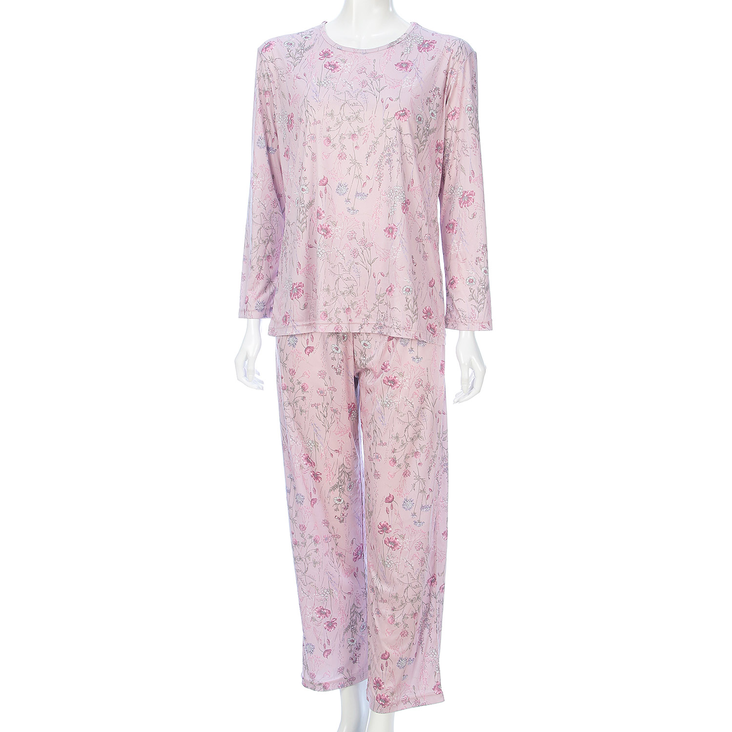 ジョワイユニュイ ポーチ付 携帯パジャマ Tスーツ ボタニカル - 画像3