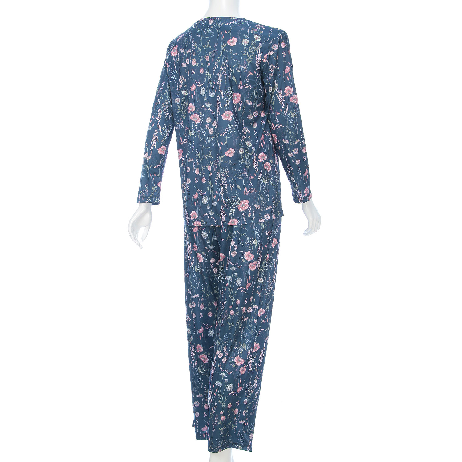 ジョワイユニュイ ポーチ付 携帯パジャマ Tスーツ ボタニカル - 画像5