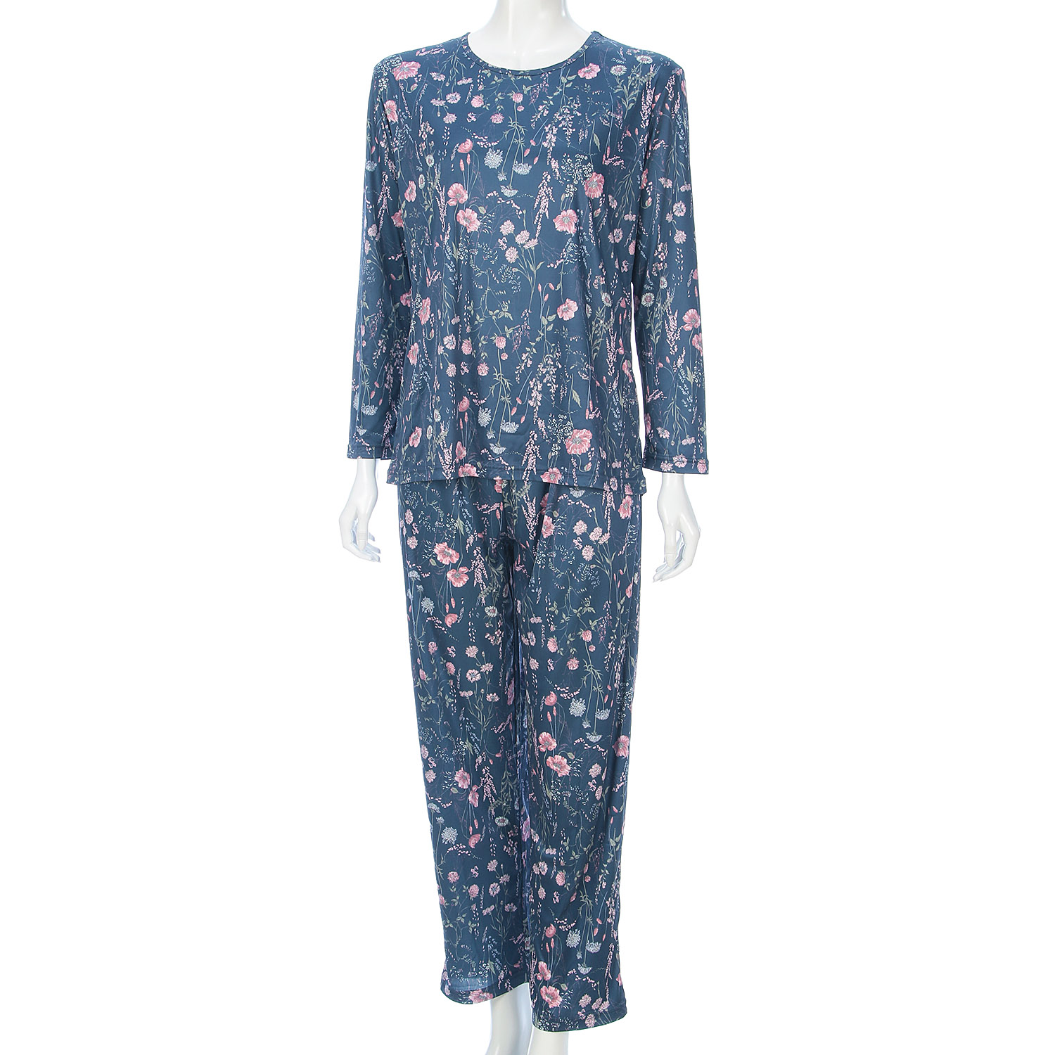 ジョワイユニュイ ポーチ付 携帯パジャマ Tスーツ ボタニカル - 画像8