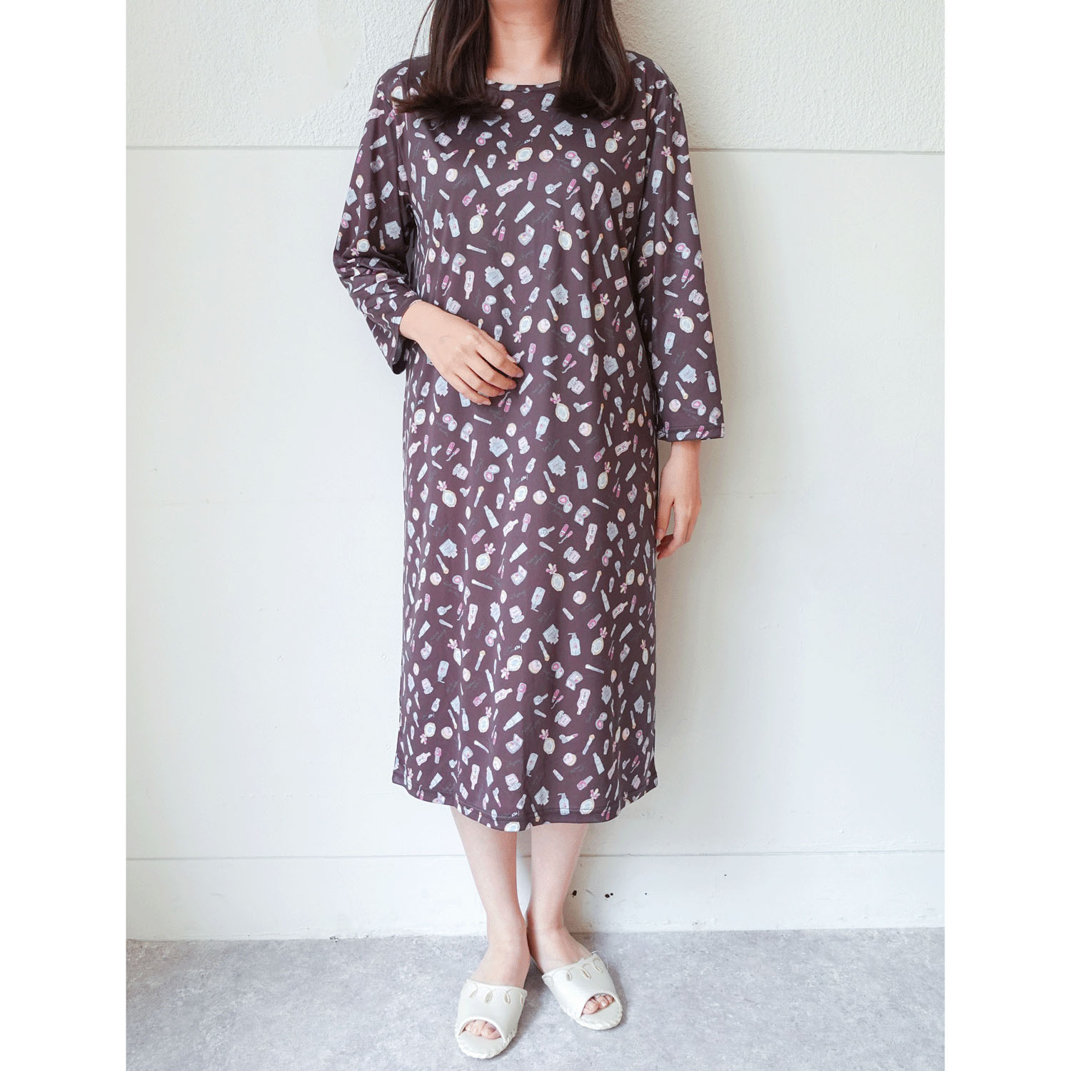 ジョワイユニュイ ポーチ付 携帯パジャマ ワンピース  コスメ - 画像6