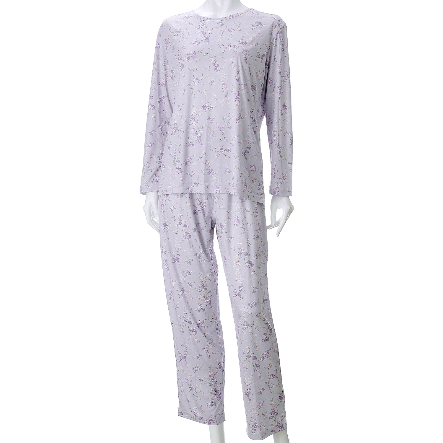 ジョワイユニュイ ポーチ付 携帯パジャマ Tスーツ リボンブーケ - 画像2