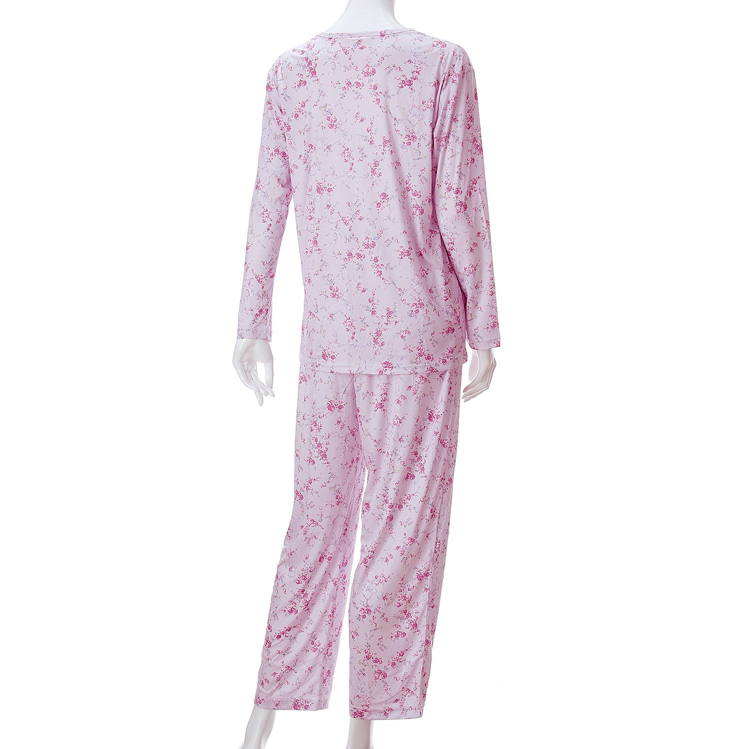 ジョワイユニュイ ポーチ付 携帯パジャマ Tスーツ リボンブーケ - 画像7