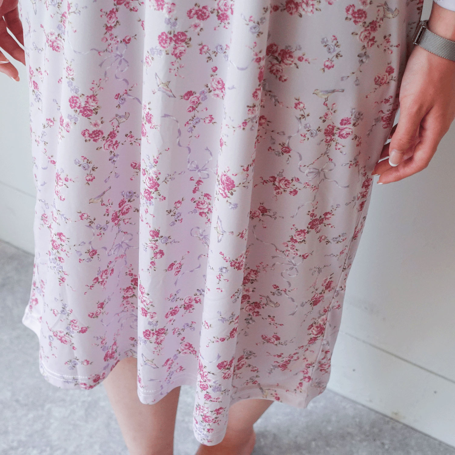 ジョワイユニュイ ポーチ付 携帯パジャマ ワンピース  リボンブーケ - 画像11