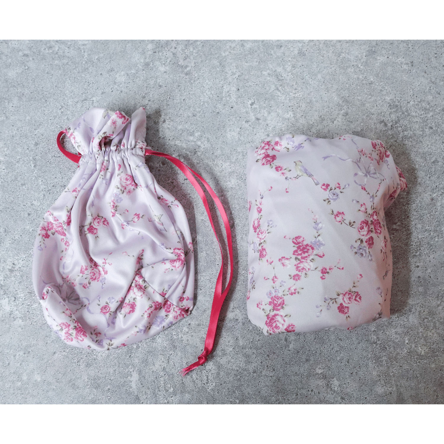 ジョワイユニュイ ポーチ付 携帯パジャマ ワンピース  リボンブーケ - 画像12