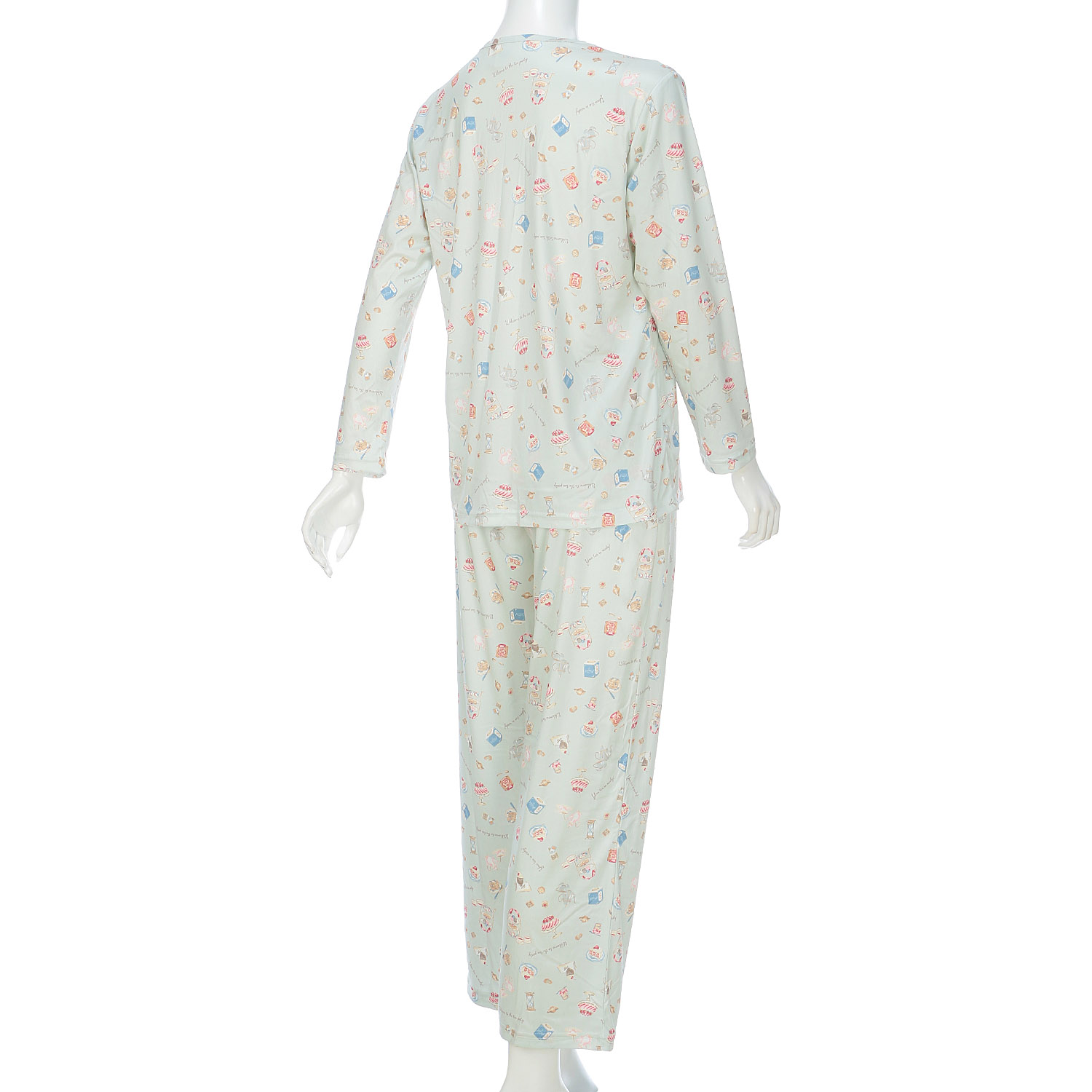 ジョワイユニュイ ポーチ付 携帯パジャマ Tスーツ ティーパーティー - 画像3