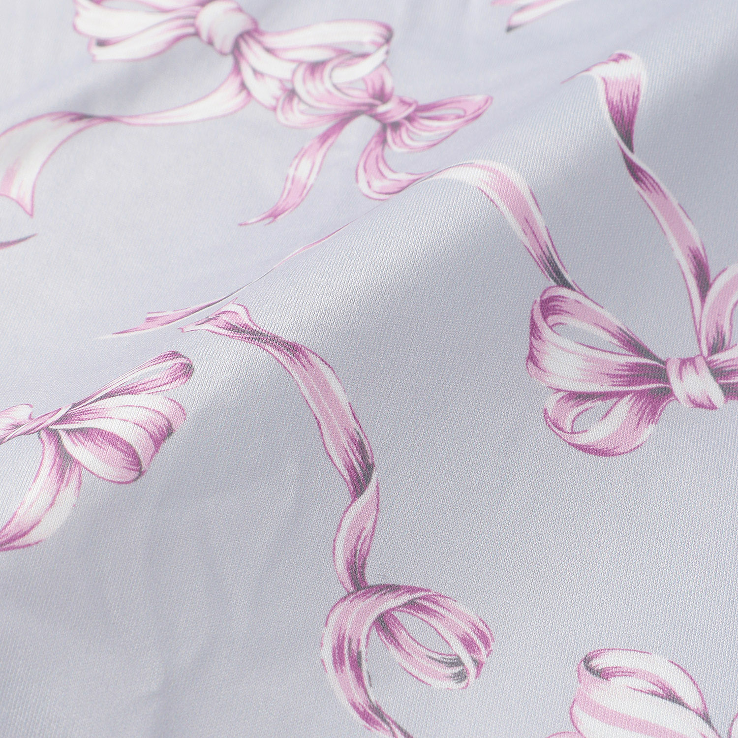 ジョワイユニュイ ポーチ付 携帯パジャマ Tスーツ リボン - 画像4