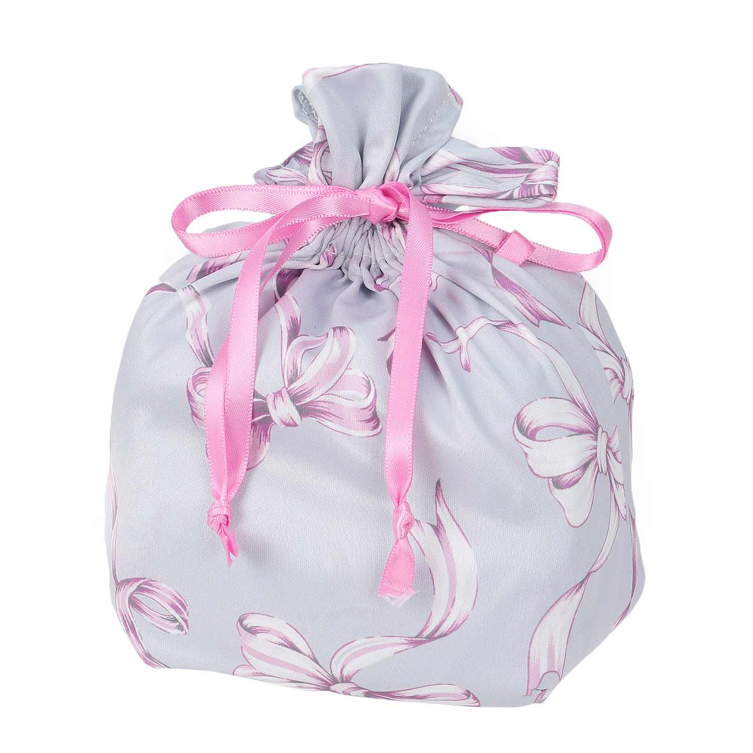 ジョワイユニュイ ポーチ付 携帯パジャマ Tスーツ リボン - 画像5