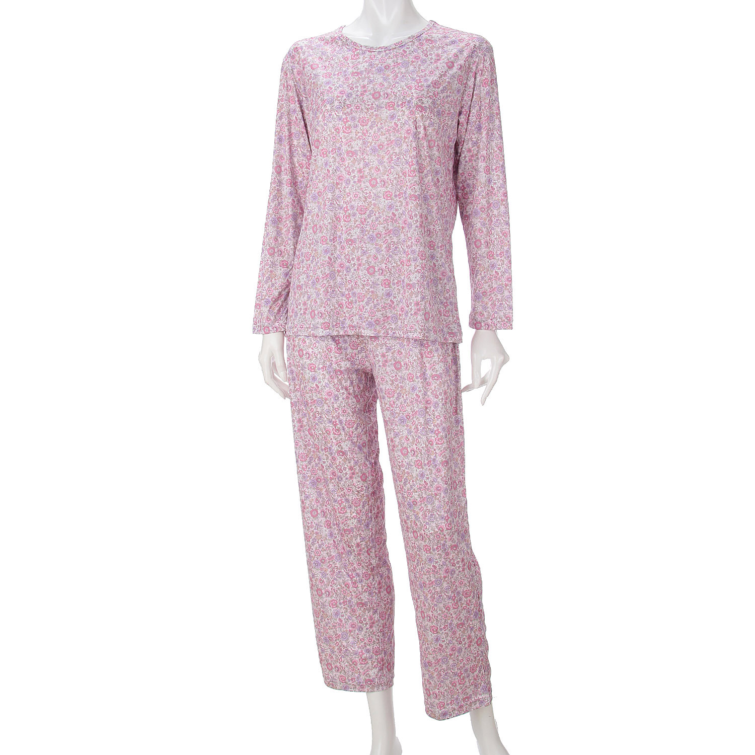 ジョワイユニュイ ポーチ付 携帯パジャマ Tスーツ プチフラワー - 画像2