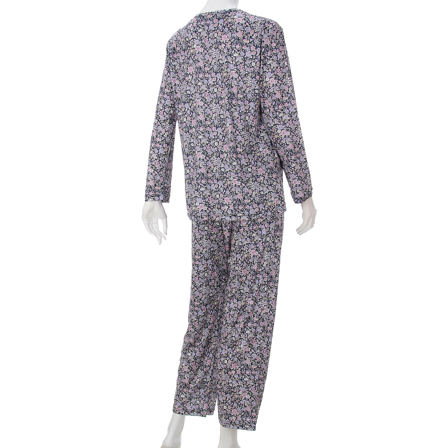 ジョワイユニュイ ポーチ付 携帯パジャマ Tスーツ プチフラワー - 画像5