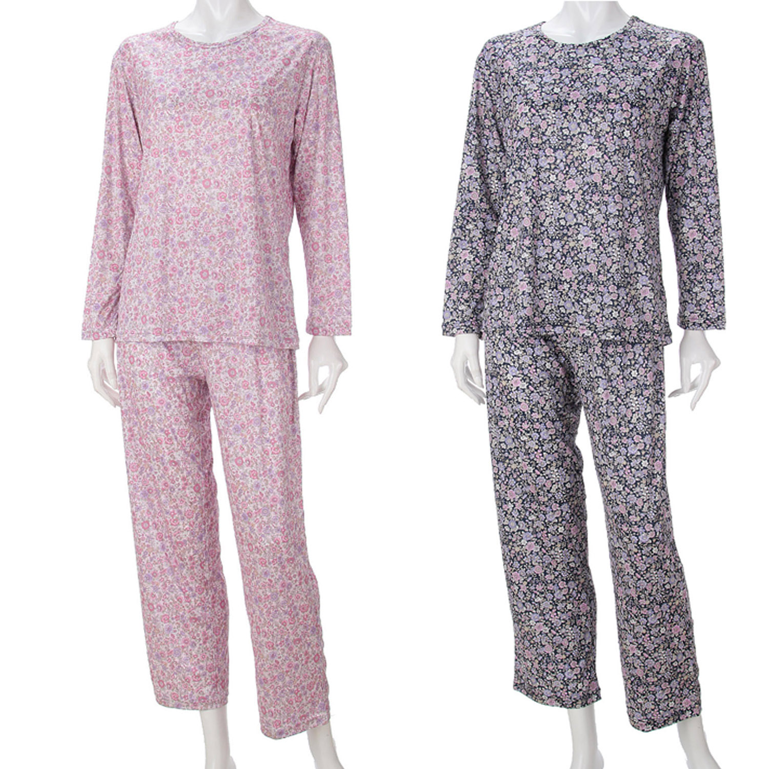 ジョワイユニュイ ポーチ付 携帯パジャマ Tスーツ プチフラワー